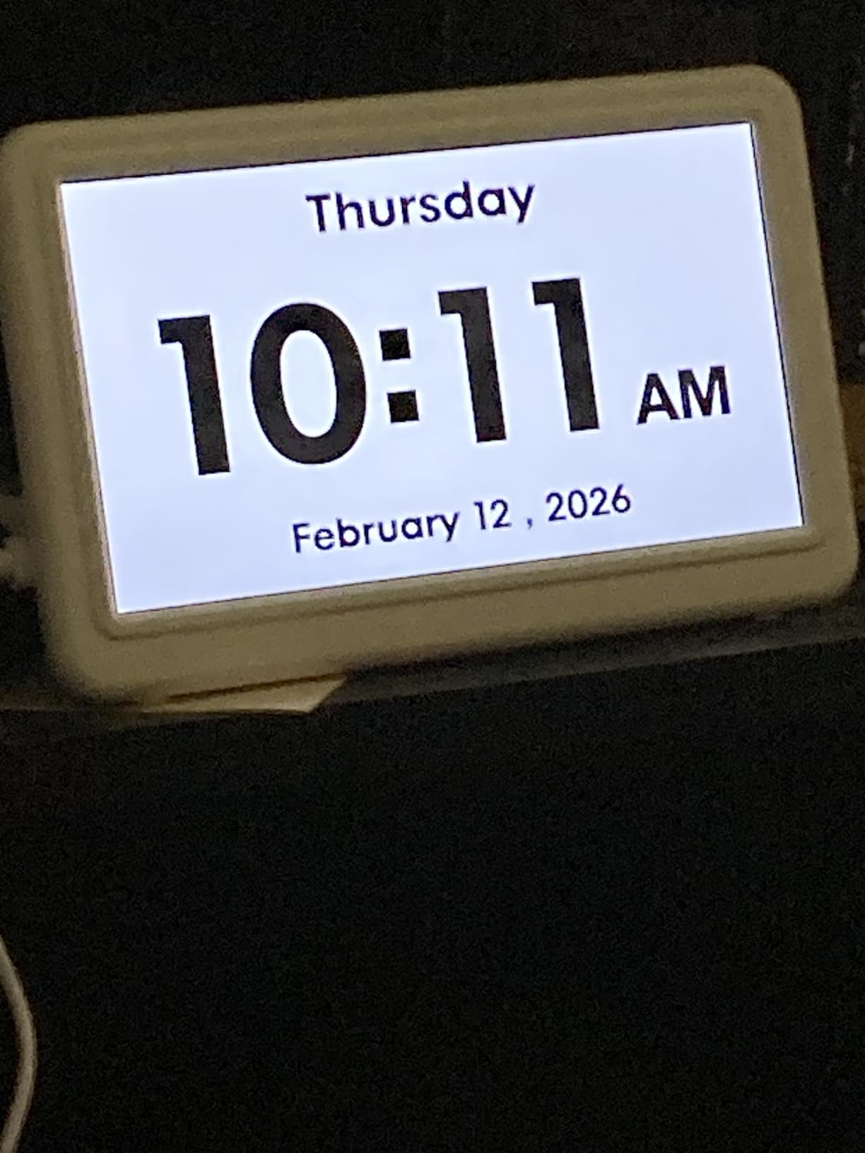 Digital Clock with Date and Week for Seniors, Alzheimer's Dementia Clock with 20 Alarms and 6 Medicine Reminders, 12 Display Modes Large Font Digital Calendar Alarm Clock for Vision Impaired(7 Inch) customer photo 1