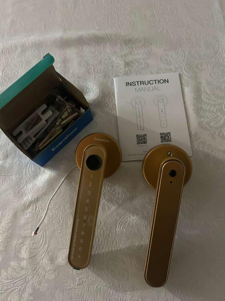 Fingerprint Door Lock Biometric Door Knob with Keypad Keyless Entry, Door Locks for Bedrooms, Home Hotel Office Apartment customer photo 1
