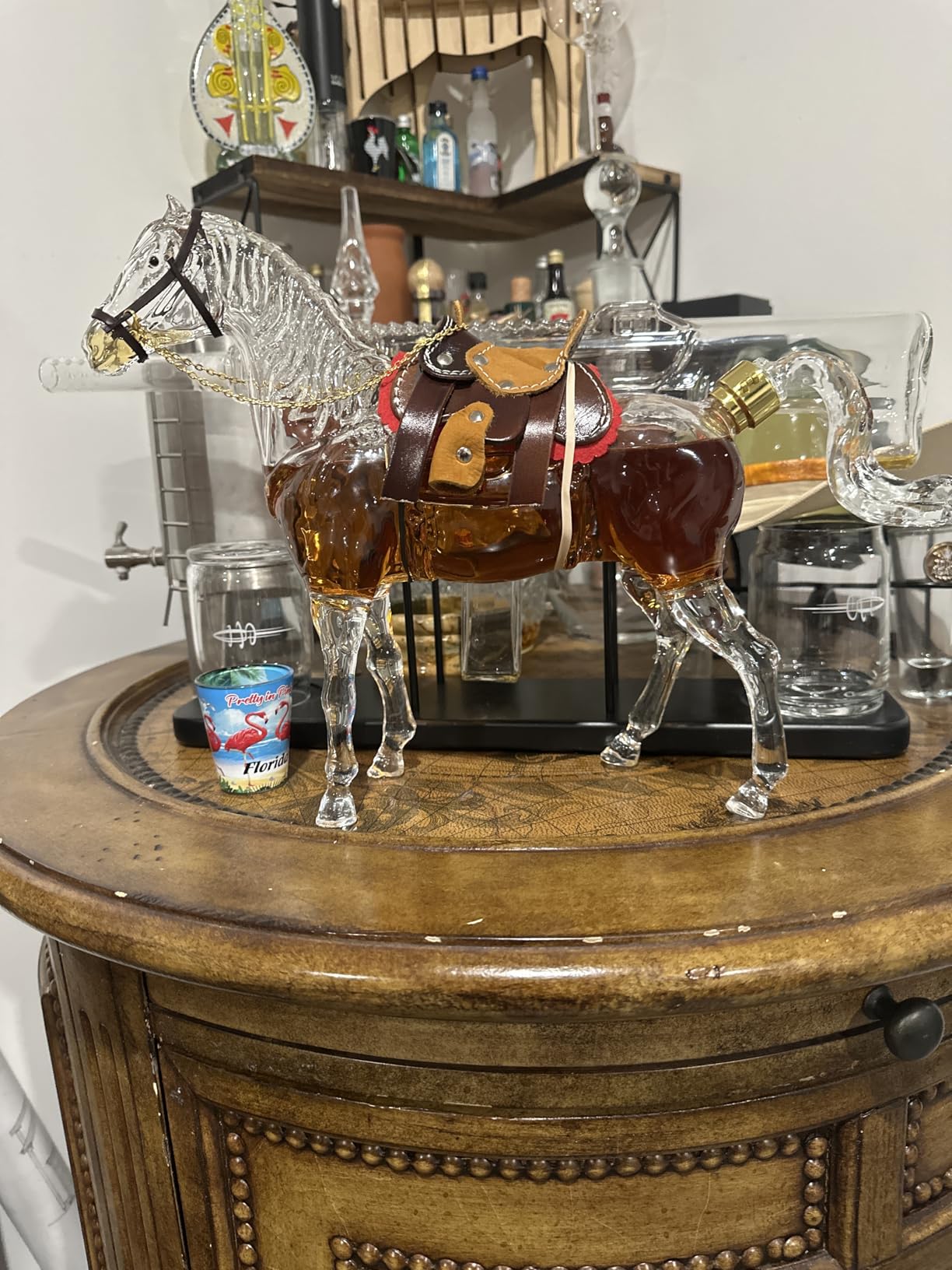 Kollea Birthday Gifts for Men Dad, Horse Whiskey Decanter Set with 2 Cowboy Glasses, Liquor Dispenser for Home Bar, Alcohol Gift for Boyfriend, Husband, Brother, Bourbon Vodka, Anniversary, Christmas customer photo 1