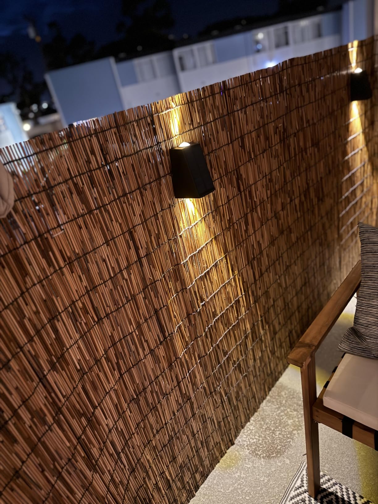 Bamboo Fence, Reed Fencing 4Feet High Bamboo Privacy Screen Outdoor for Patio, Reed Screen for Privacy Garden Backyard Balcony Natural Reed Fencing, 4x16FT customer photo 2