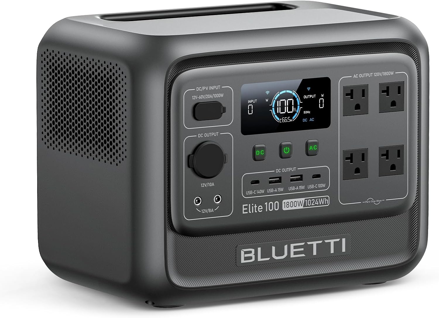 BLUETTI Elite 100 V2 Portable Power Station, 1024Wh LFP Battery Backup w/ 4 1800W AC Ports customer photo 1