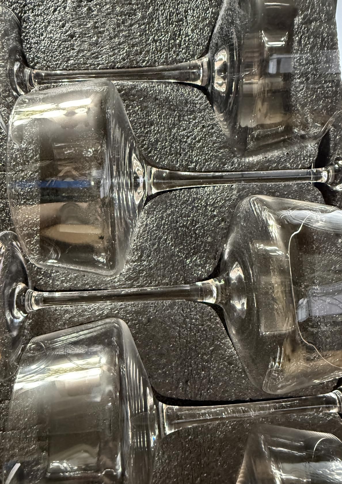 LUNA & MANTHA Coupe Glasses Set of 4, 10oz Crystal Ribbed Martini Glasses, Vintage Cocktail Glass, Hand Blown for Espresso Martini, Margarita, Home Bar &Gift,Glassware customer photo 1