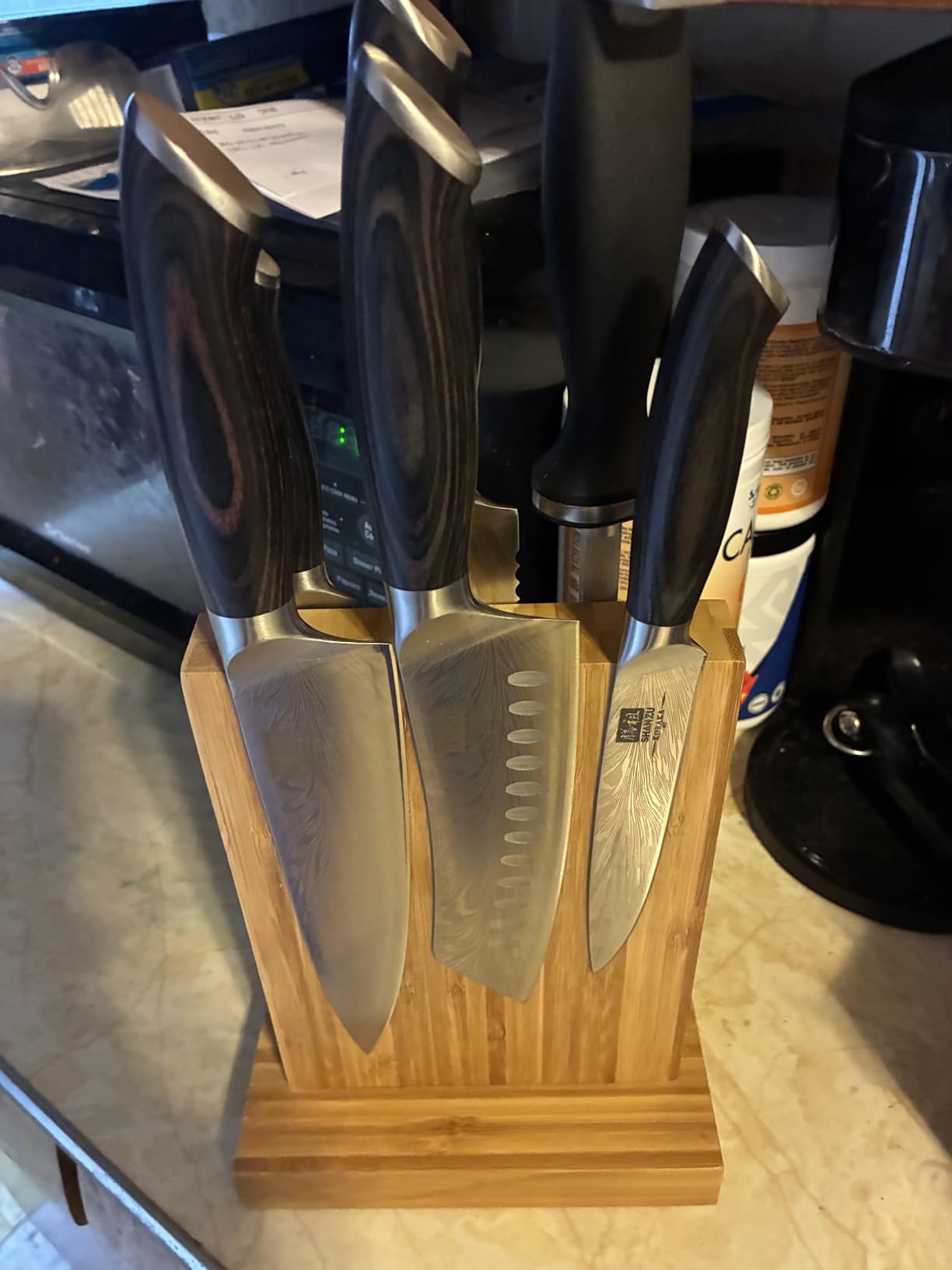 SHAN ZU Butcher Knife in High Carbon Powder Steel, 12 Inch Brisket Knife for Meat Cutting, Carving and Slicing Knives with Ergonomic Pakkawood Handle, Ultra Sharp Meat Breaking Knives customer photo 1