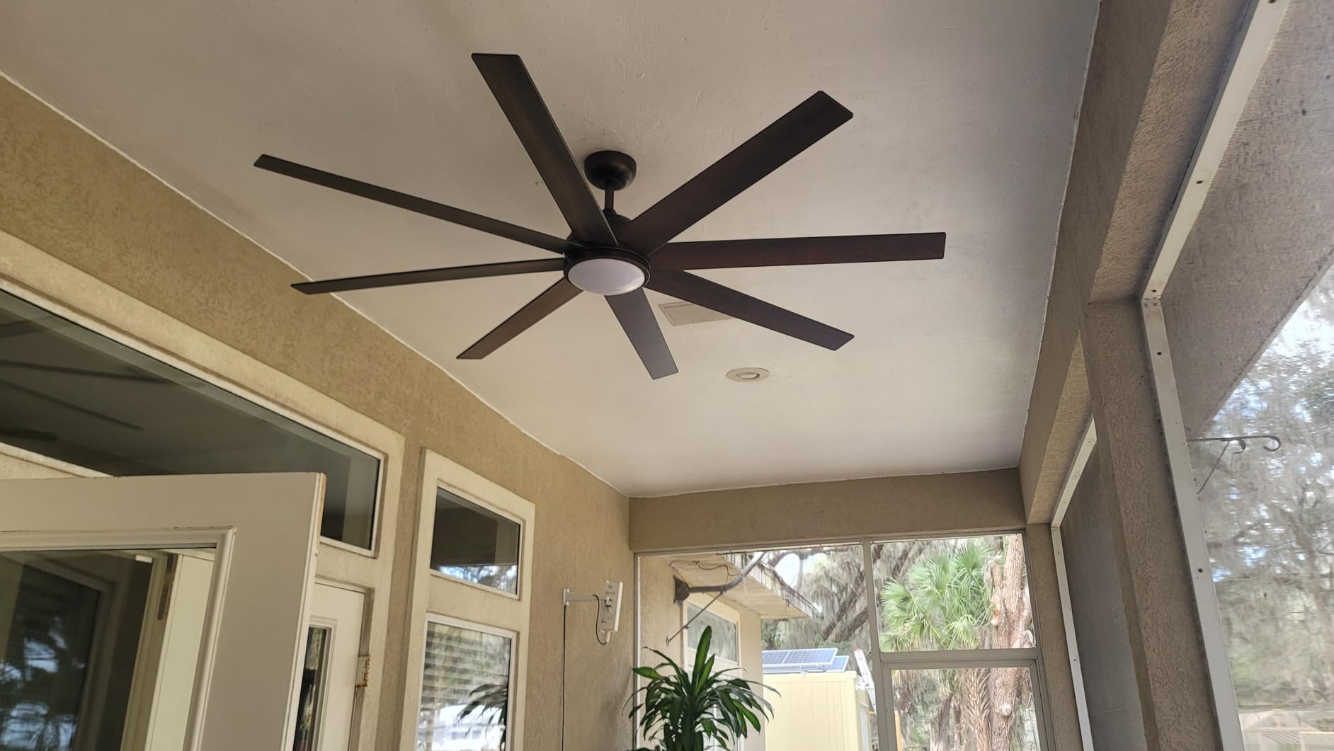 Ceiling Fans with Lights, 60 inch Large Ceiling Fan with Light and Remote, Outdoor Bronze Ceiling Fan for Living Room Patio, 6 Speeds, Reversible Quiet DC Motor, 3 CCT, Bi-Color 8 Blades customer photo 1