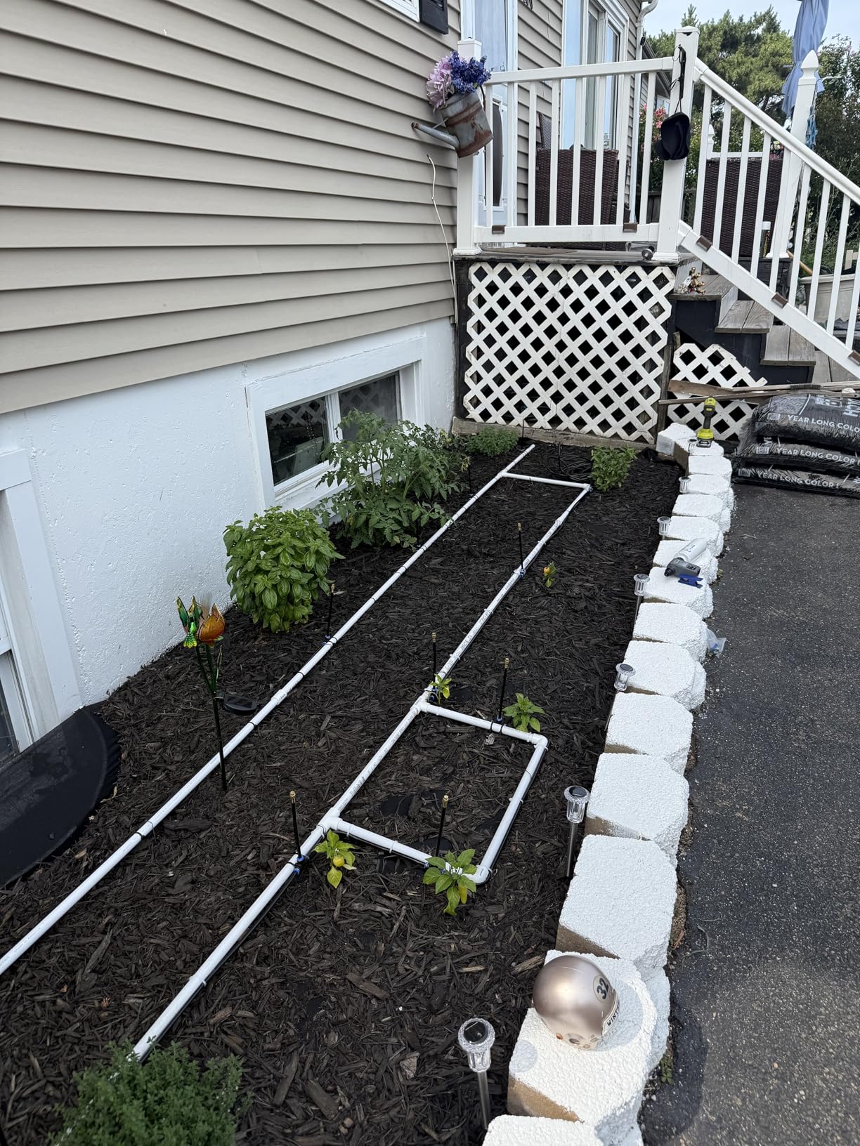 60Ft Drip Irrigation System with Smart Water Timer - Automatic Garden Watering Kit with Solid Brass Metal Connectors, 360° Adjustable Nozzles & Bendable Tubing for Garden, Greenhouse & Lawn customer photo 1