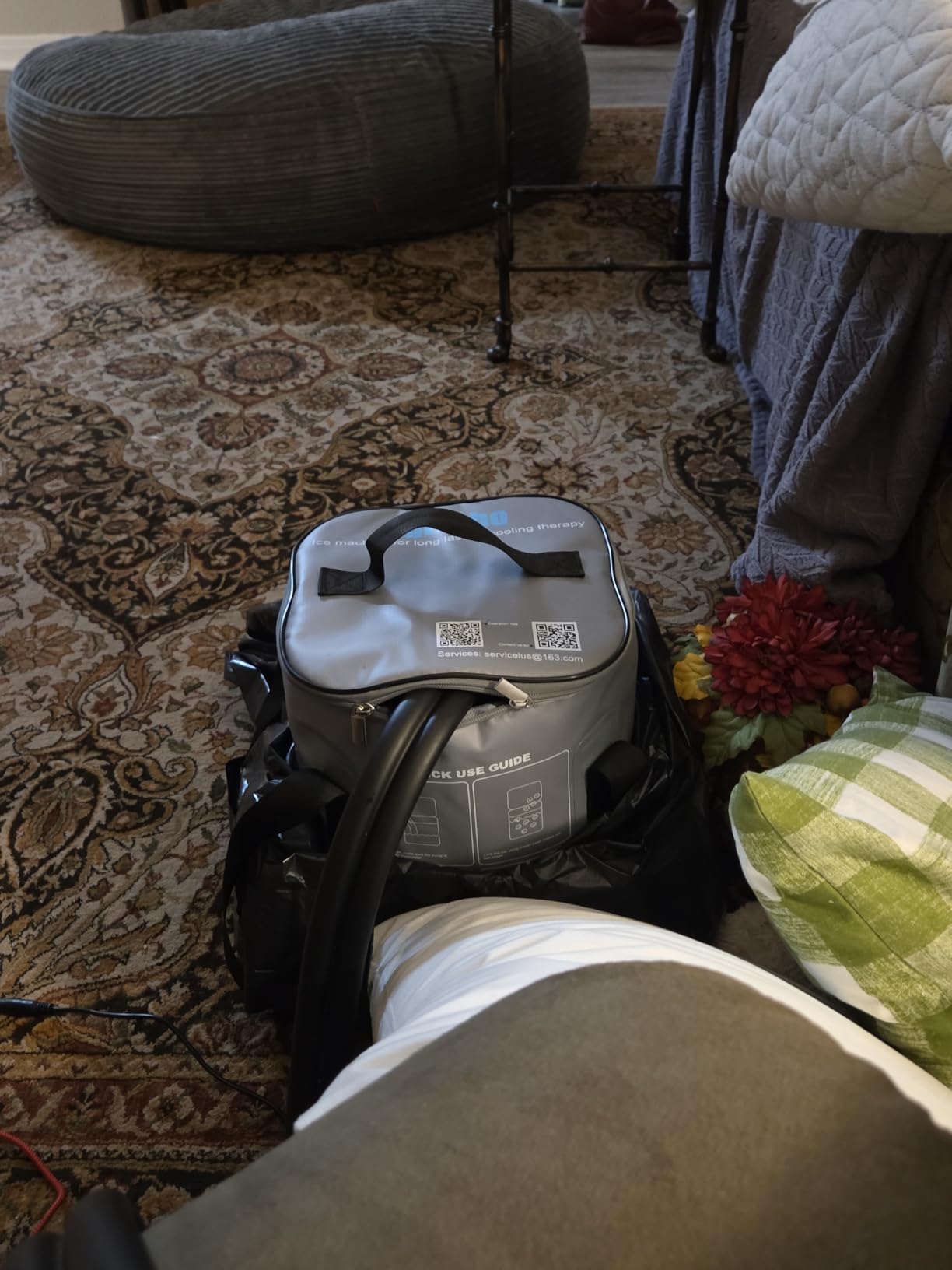 Portable Ice Machine for Shoulder After Surgery, 10 Quart Rotator Cuff Cold Therapy Machine with Programmable Timer, Home Cryotherapy System for Shoulder Replacement Post-Surgery Swelling, Sprains customer photo 2