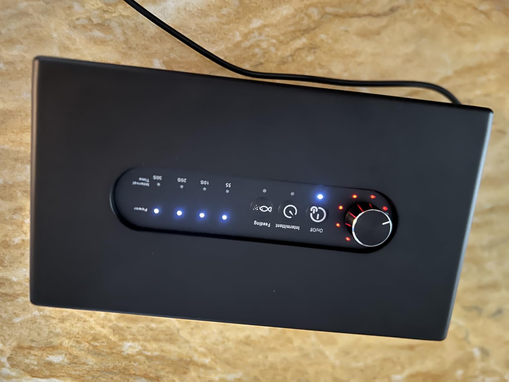 Carefree Fish 6W AC/DC USB Aquarium Lithium Battery Air Pump Dual Air Outlets Power Outage Automatic Startup Function Work for 15~96 Hours with 2 Air Stones and 15Ft Silicone Tubing customer photo 1