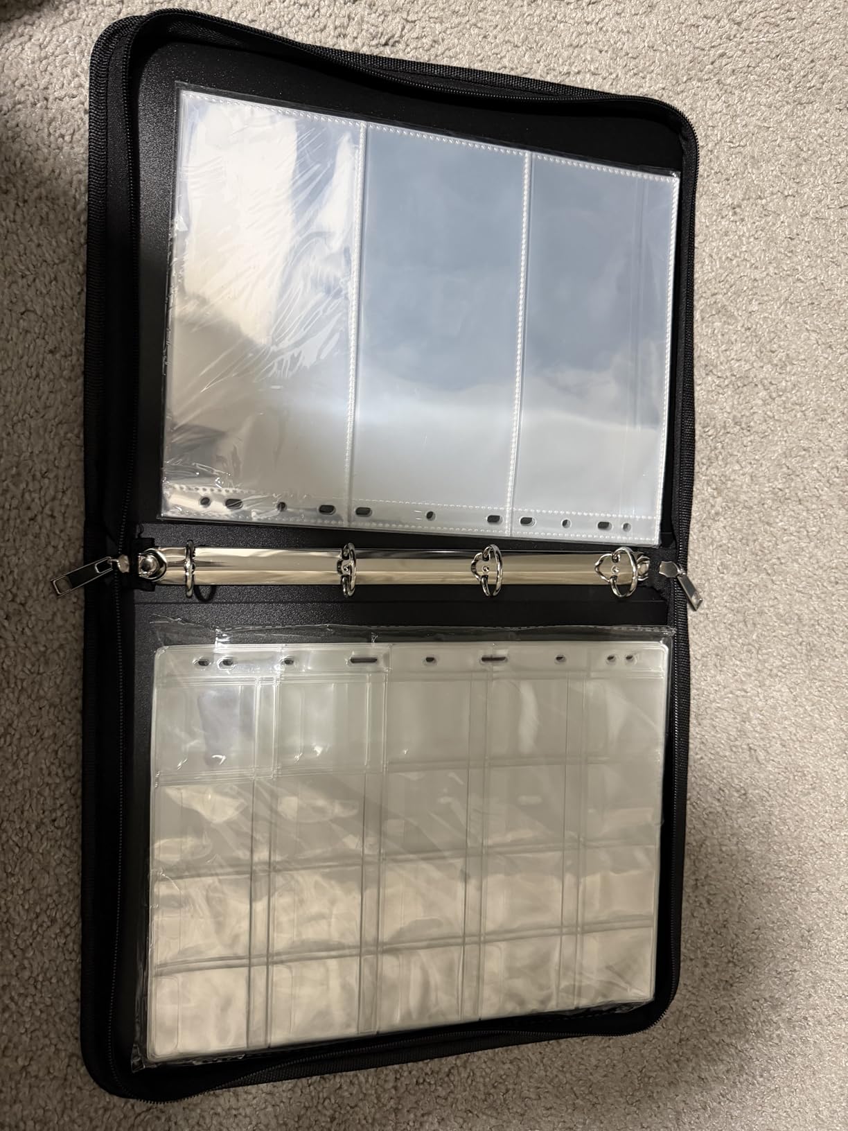 Coin Collection Book Album Holder for Collectors, 400 Pockets Fireproof Coin Collection Book & 36 Paper Money Organizer Binder for Coin Currency Collection Supplies,Bill,Pennies,Badges,Tokens customer photo 2