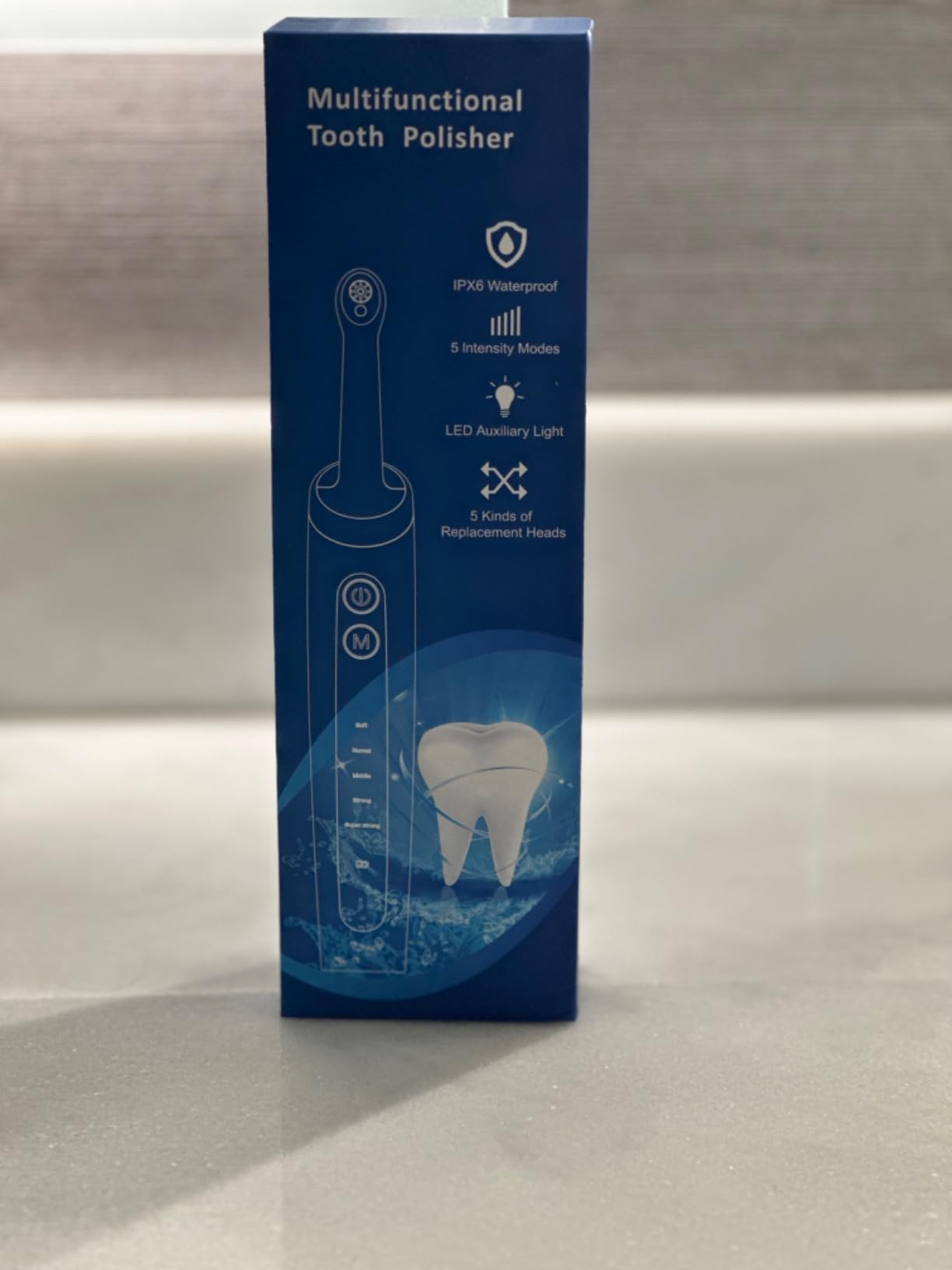 Tooth Polisher and Plaque Remover, Teeth Cleaning Tools for Cleaning and Polishing of Tooth, Dental Cleaning Tools for Brighten and Polish Teeth with 5 Brush Heads, 4 Speed Modes and 3 Polish Pastes customer photo 2