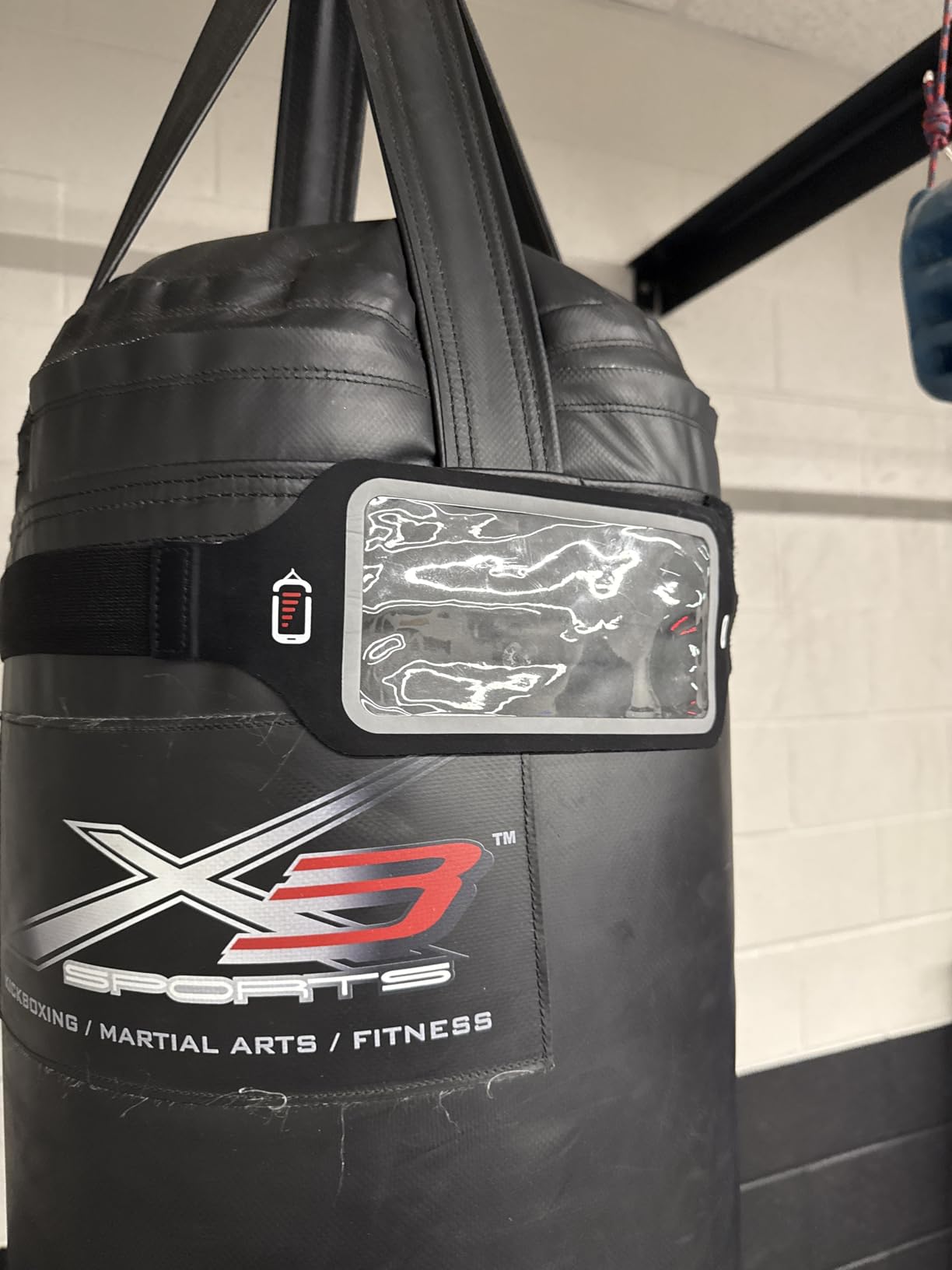 Heavy Bag Phone Holder Strap - Punch Tracking Accessory for Boxing & Fitness, Fits Hanging & Standing Bags, Tracks Punch Power, Count & Progress, Works App (No Subscription) customer photo 2