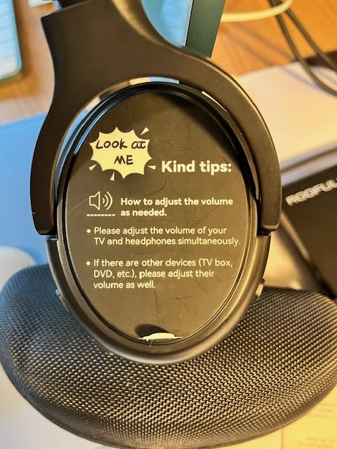 Wireless Headphones for TV Watching, TV Headphones Wireless for Seniors with Transmitter Charging Base, Over Ear Bluetooth Headset No Audio Delay, HiFi Stereo, 65H Playtime, Gifts for Parents/Elderly customer photo 1
