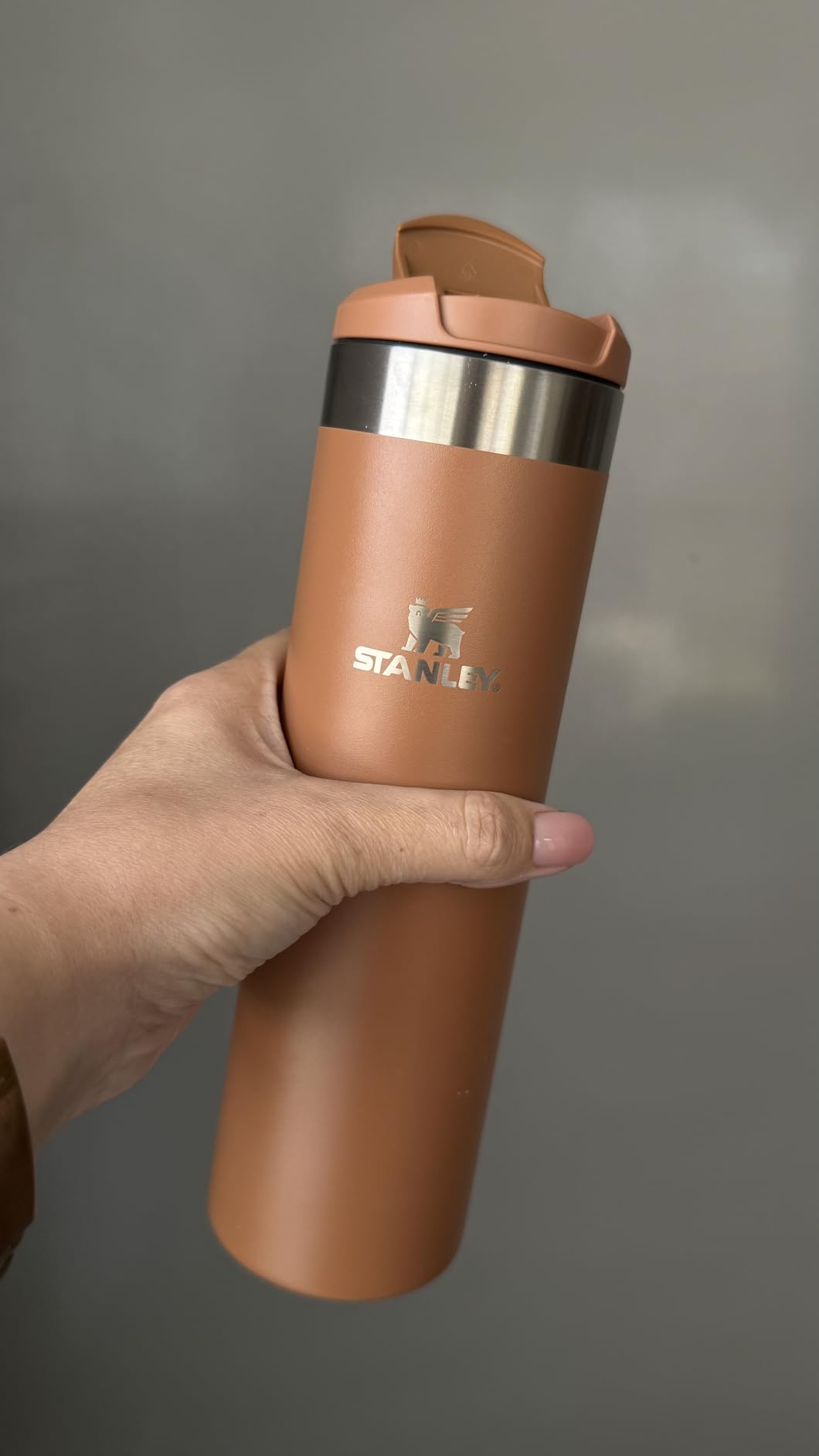 AeroLight Transit Bottle 20 oz | Locking Drink Through Lid | Leak Resistant Water Bottle or Coffee Travel Mug | Lightweight Insulated Stainless Steel | BPA-Free | Seafoam customer photo 1
