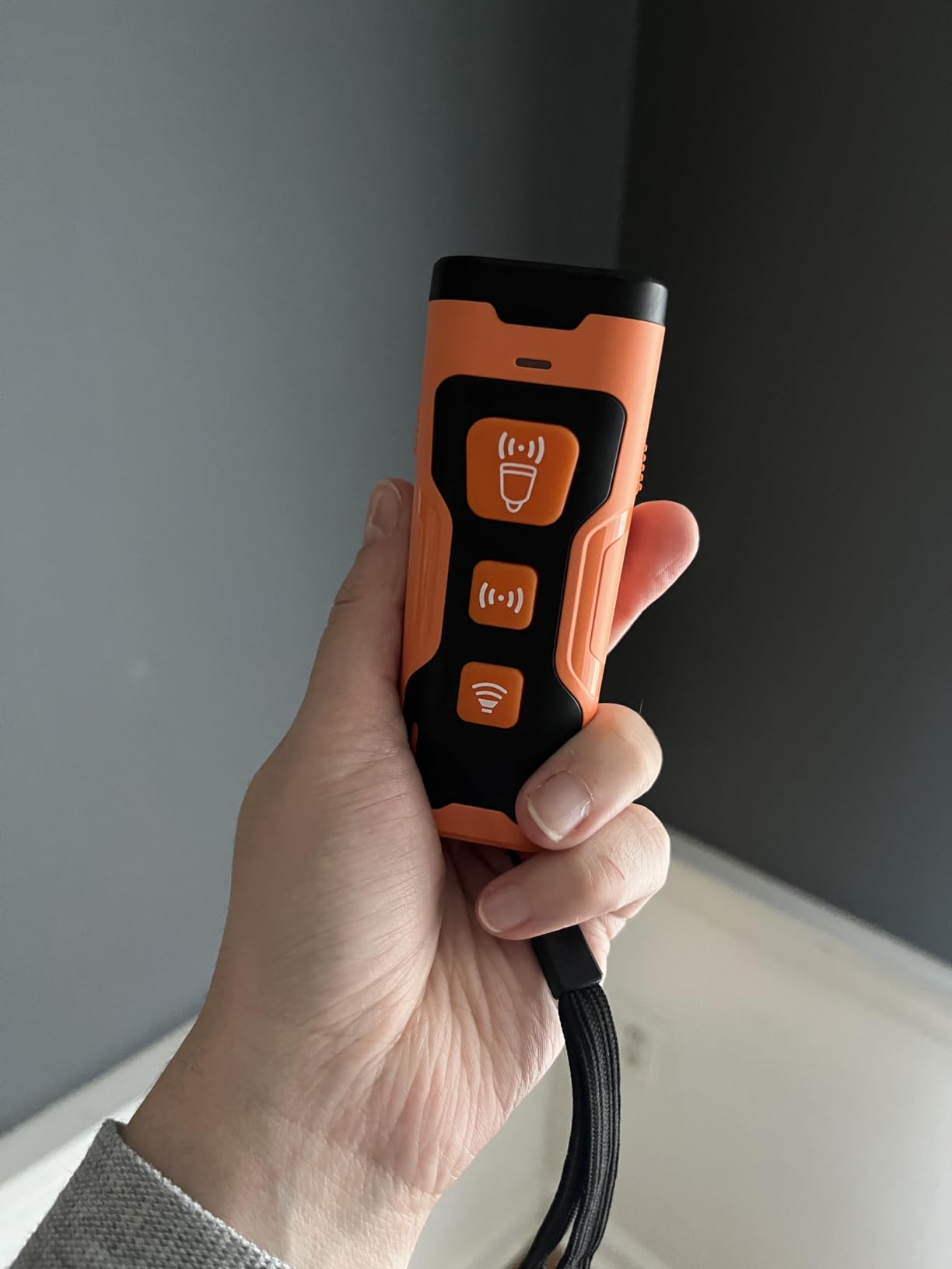 Dog Bark Deterrent Device, 3X Ultrasonic Anti Barking, 6 Training Modes 23 FT Range Barks No More Indoors Outdoors Behavior Correct Safe & Humane Rechargeable Compact Bark Control for Dogs customer photo 1