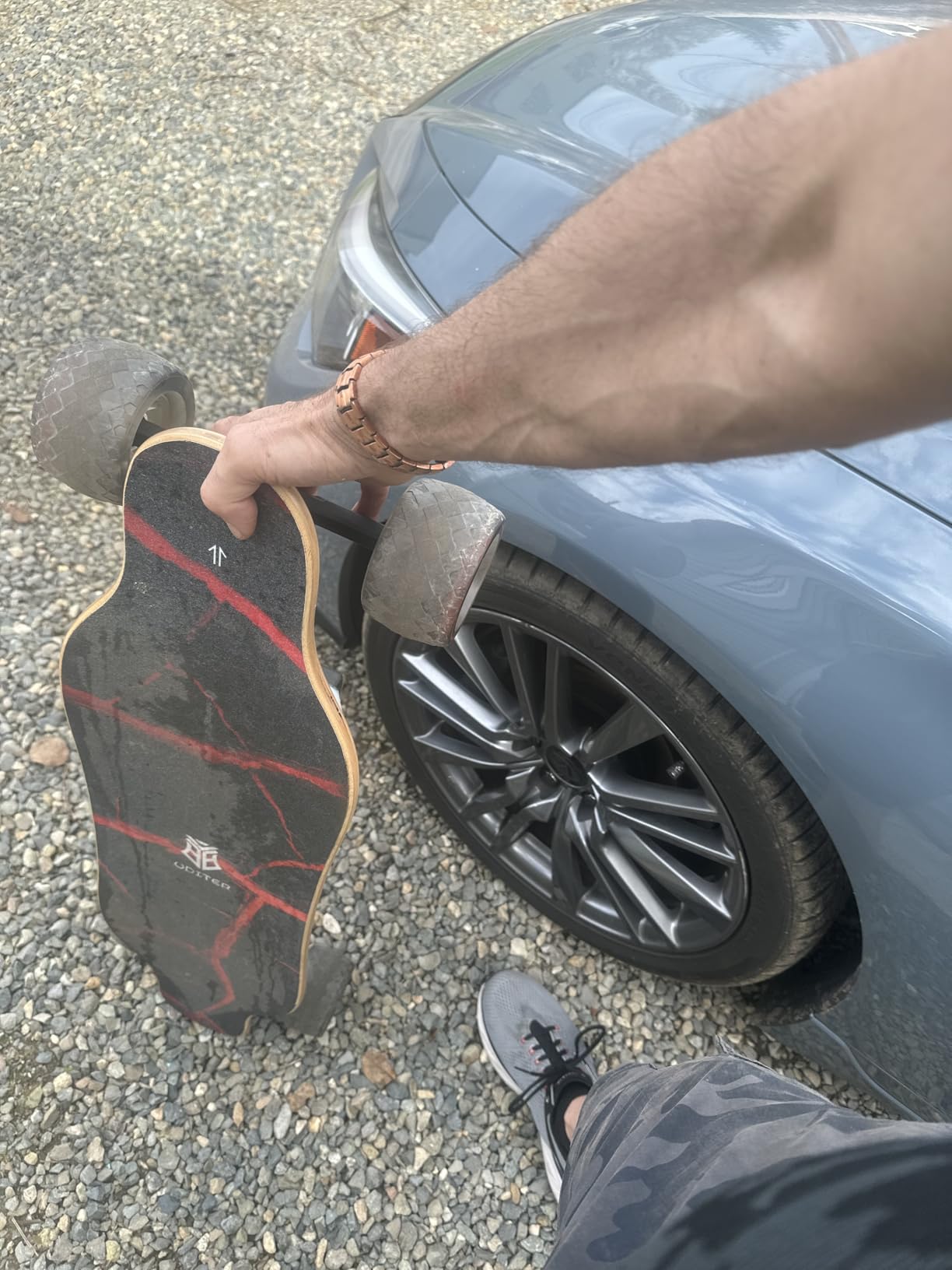 Electric Skateboard with Remote, Max 600Wx2 Hub-Motors, Swappable Battery, Up to 28 MPH, 12-25 Miles Range, 4 Speed Modes, Electric Longboard for Adults & Beginners (Flamo / S3 / Pixel Series) customer photo 1