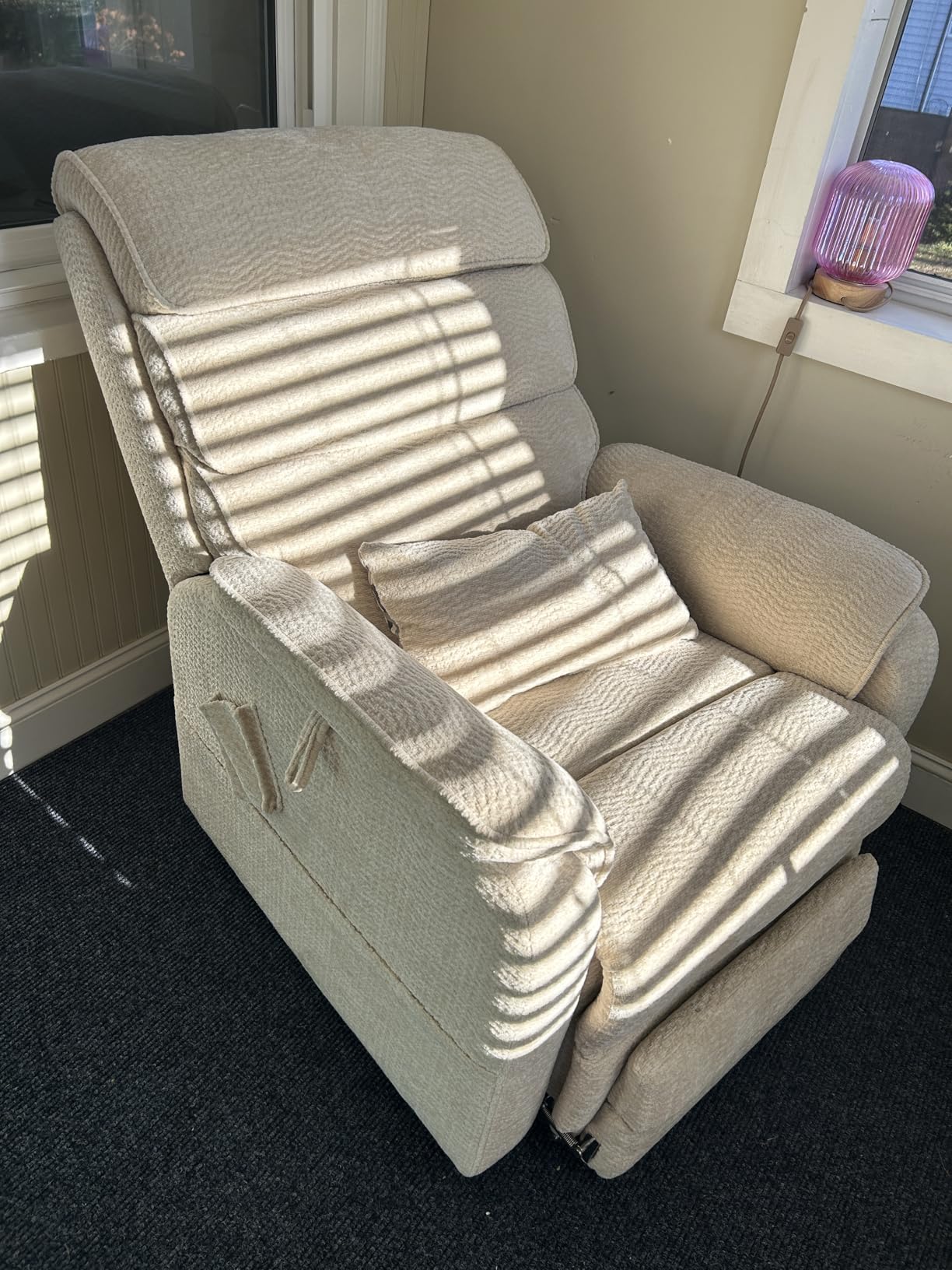 DYNOX 400 LBS Big Tall Man Large-Wide Power Dual Motor Lift Recliners Chairs for Elderly, Lay Flat Lift Chair with Infinite Positions, Heat & Massage, Extended Footrest (9298L,Chenille,Beige) customer photo 2