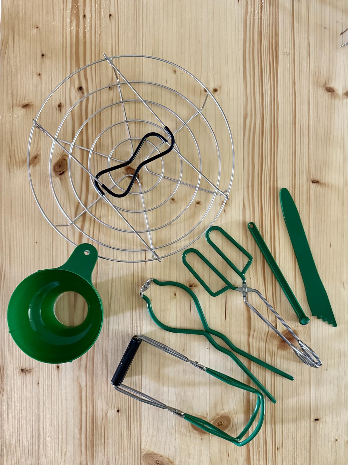 Canning Supplies Boxed Set, Canning kit, Stainless Steel CanningSet, Canning Supplies Starter kit, Jar Lifter, Folding Rack, Tongs, Multifunctional Canning Tools, Funnel for Mason Jars customer photo 2