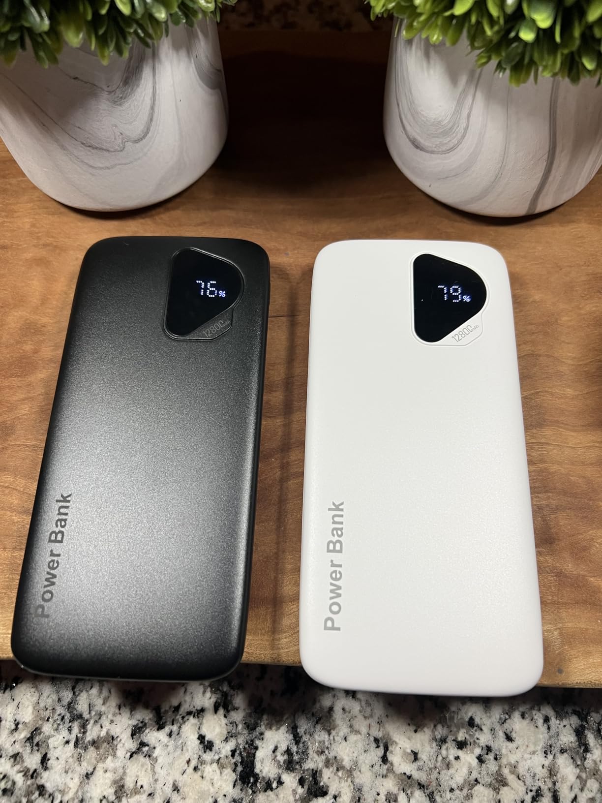 2026 2-Pack 12800mAh Portable Charger with Built in Cables, Travel Essential Battery Pack, 4 Outputs 2 Inputs Slim Power Bank with Cord Wires for iPhone 17/16/15/14, Samsung Galaxy S23/22, Pixel etc customer photo 2