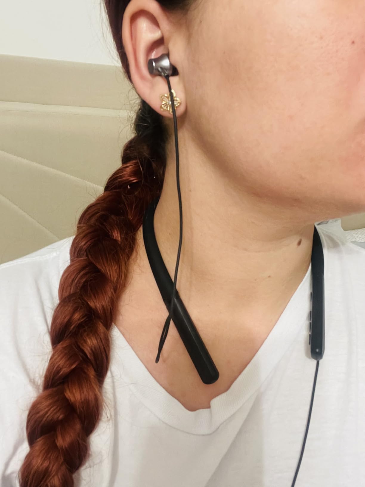 Hearing Aids, Bluetooth Hearing Aid for Seniors Adults, Neckband Rechargeable Hearing Amplifiers for Mild to Moderate Hearing Loss customer photo 2