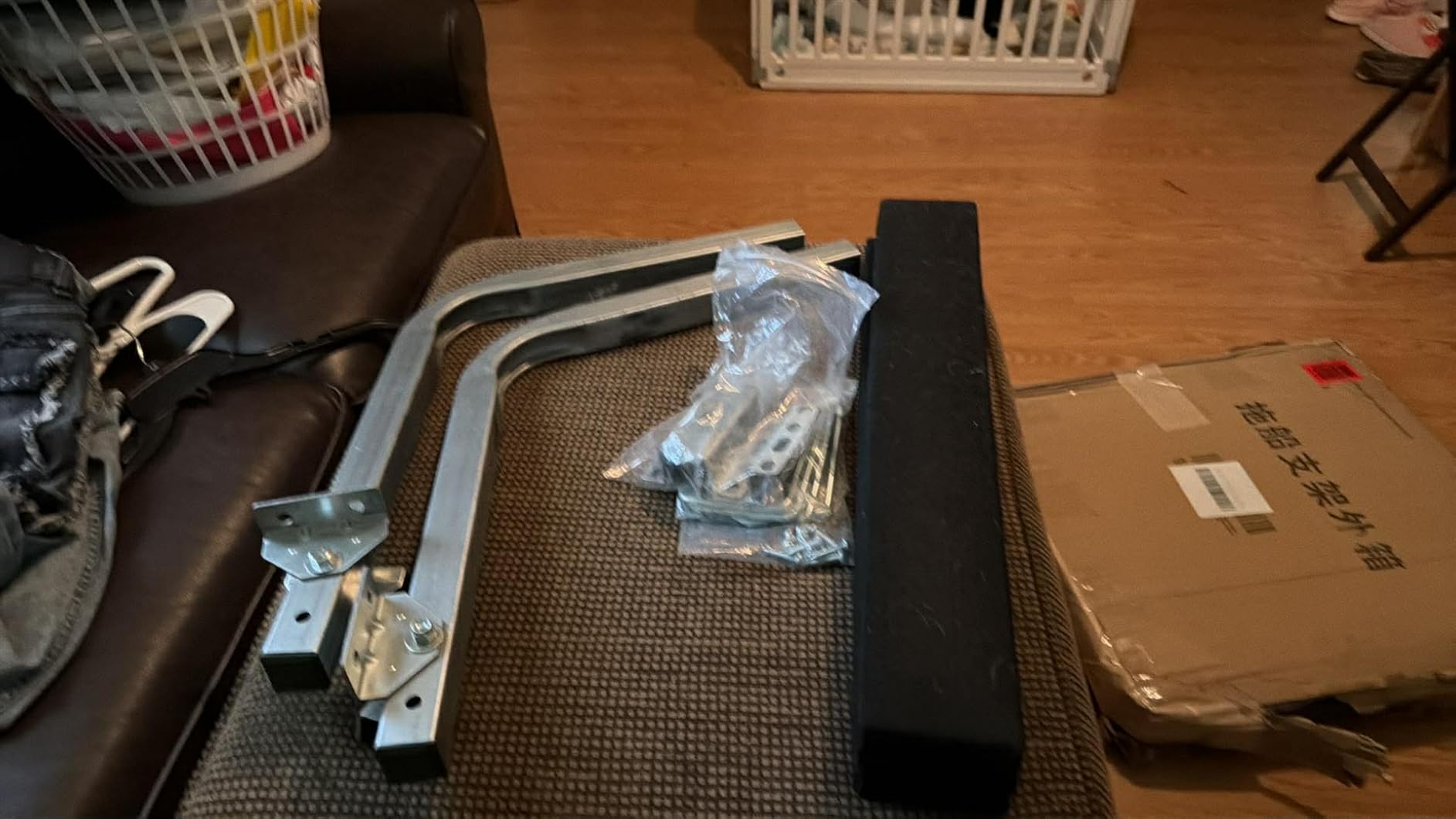 Boat Trailer Guides 2-4 Foot Bunk Boards Kit - 24 Inch Carpeted Guide On Tilting Side Bunks for High Beam, Box or C-Channel Trailers with Mounting Frames and Hardware customer photo 1