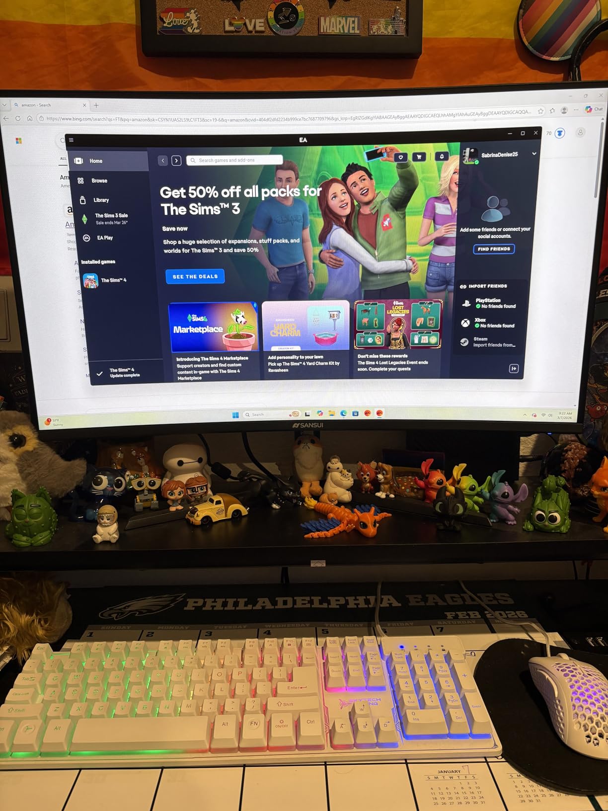 SANSUI Gaming Monitor 24 Inch 180Hz FHD 1080P 1ms 110% sRGB Computer Monitor with HDMI DP Ports VESA Support customer photo 1