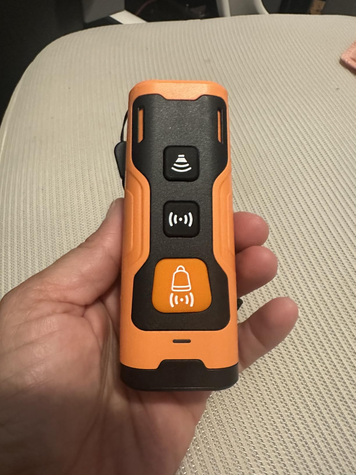 Dog Bark Deterrent Devices, Ultrasonic Anti Barking Device for Dogs, Stopping Own or Neighbor's Dog Barking,Portable Dog Training Device, Safe & Effective for Indoor & Outdoor Use, Orange customer photo 1