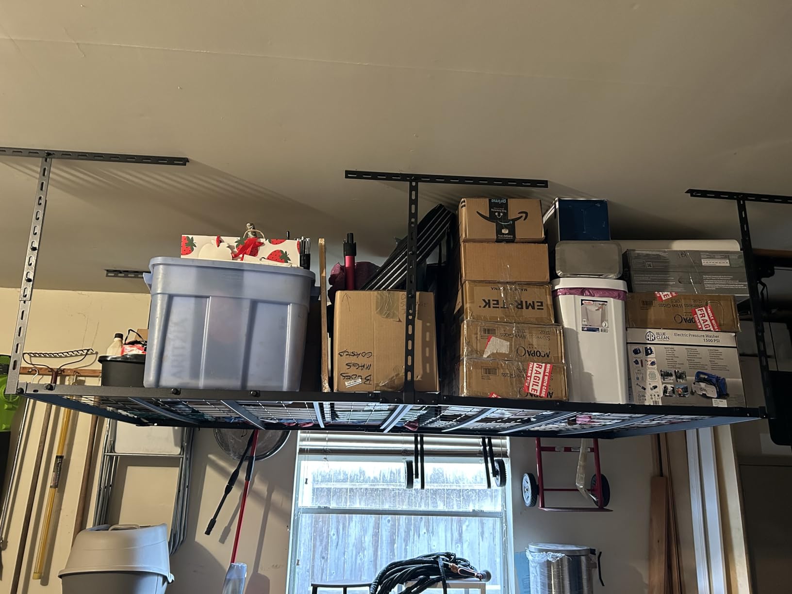 3X6FT Overhead Garage Storage Rack, 26