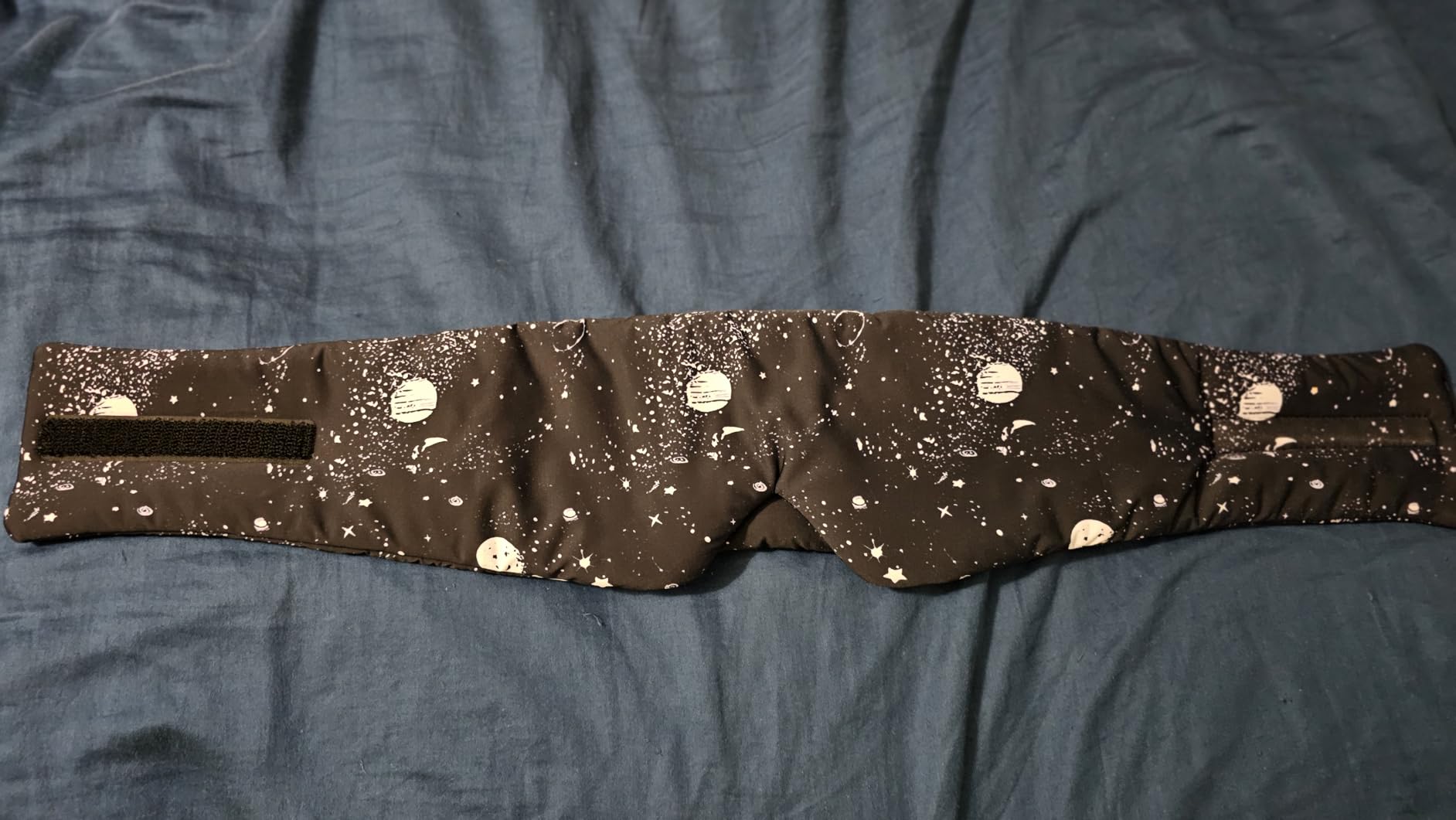 LC-dolida Bamboo Cotton Bluetooth Sleep Mask, 2 in 1 3D Soft Sleep Mask with Sleep Headphones, Sleep Eye Mask with Timming Setting, Blackout Sleeping Mask for Side Sleepers, Women Men, Black customer photo 2