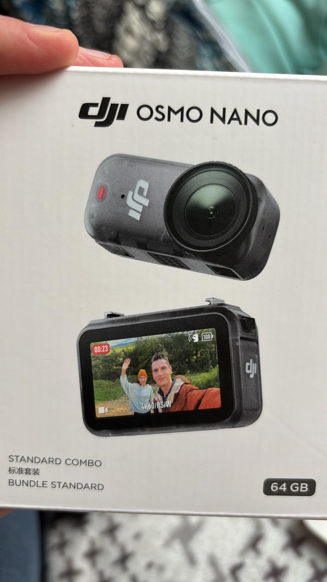 DJI Osmo Nano Standard Combo (64GB) - Small 4K/60fps Vlogging Camera with a 1/1.3