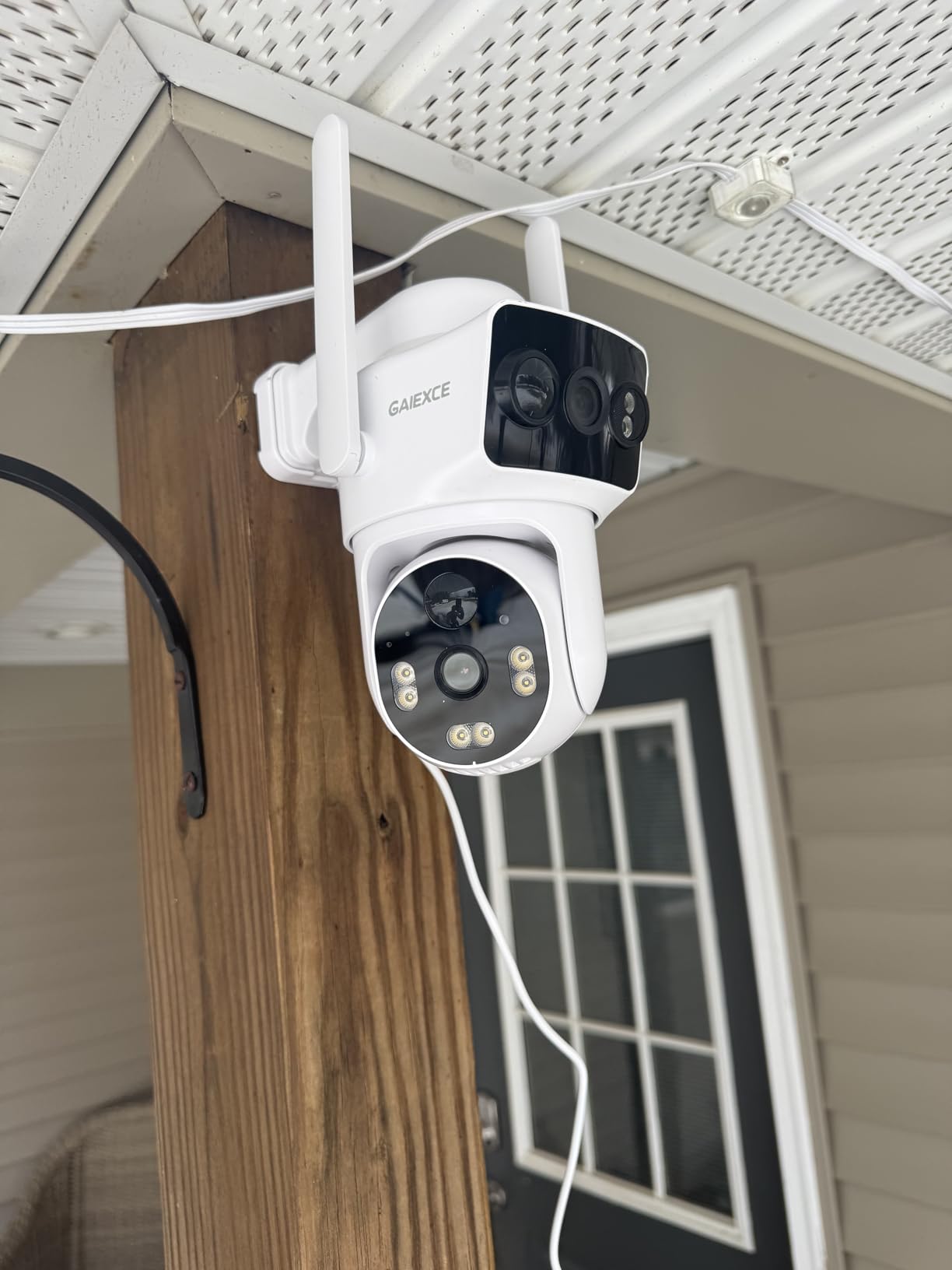 Solar Dual Lens Security Cameras Wireless Outdoor, Home Dual Lens Security Camera System, No Subscription, 2.4G & 5G WiFi 4MP Night Vision, 64G SD Local Recording Expandable to 10CH customer photo 2