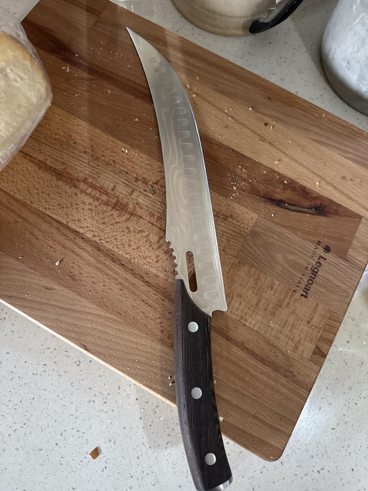 Brisket Slicing Knife Set, Carving and Boning Knife for Meat & Turkey Cutting, Japanese Style High Carbon Steel Kitchen Knives Set For Home & BBQ, Wood Ergonomic Full Tang Handle, Ideal Gift customer photo 2