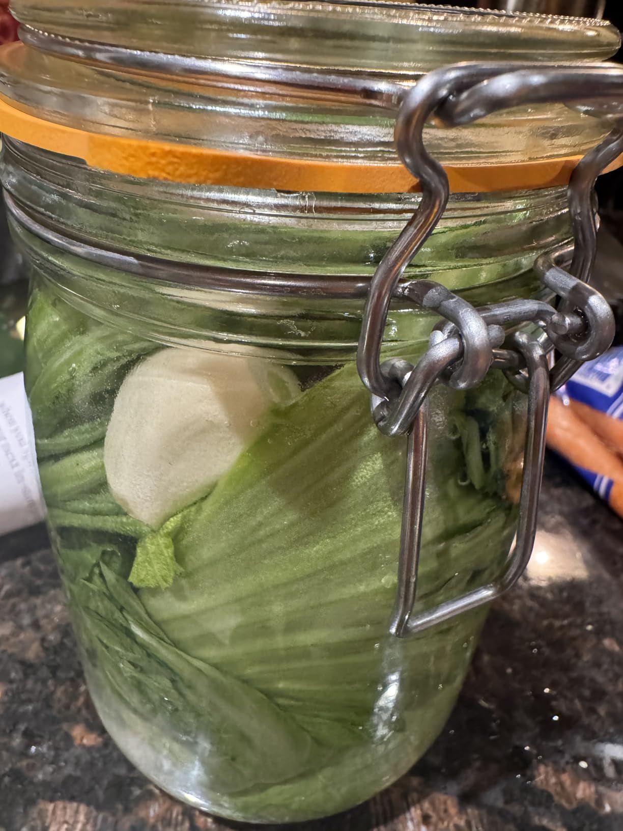 Glass Fermentation Weights - 2 Pack, 7.1oz/202g Heavy Clear Glass with Easy Grip - Smooth & Non-Porous Pickle Weights for Wide Mouth Mason Jars customer photo 1