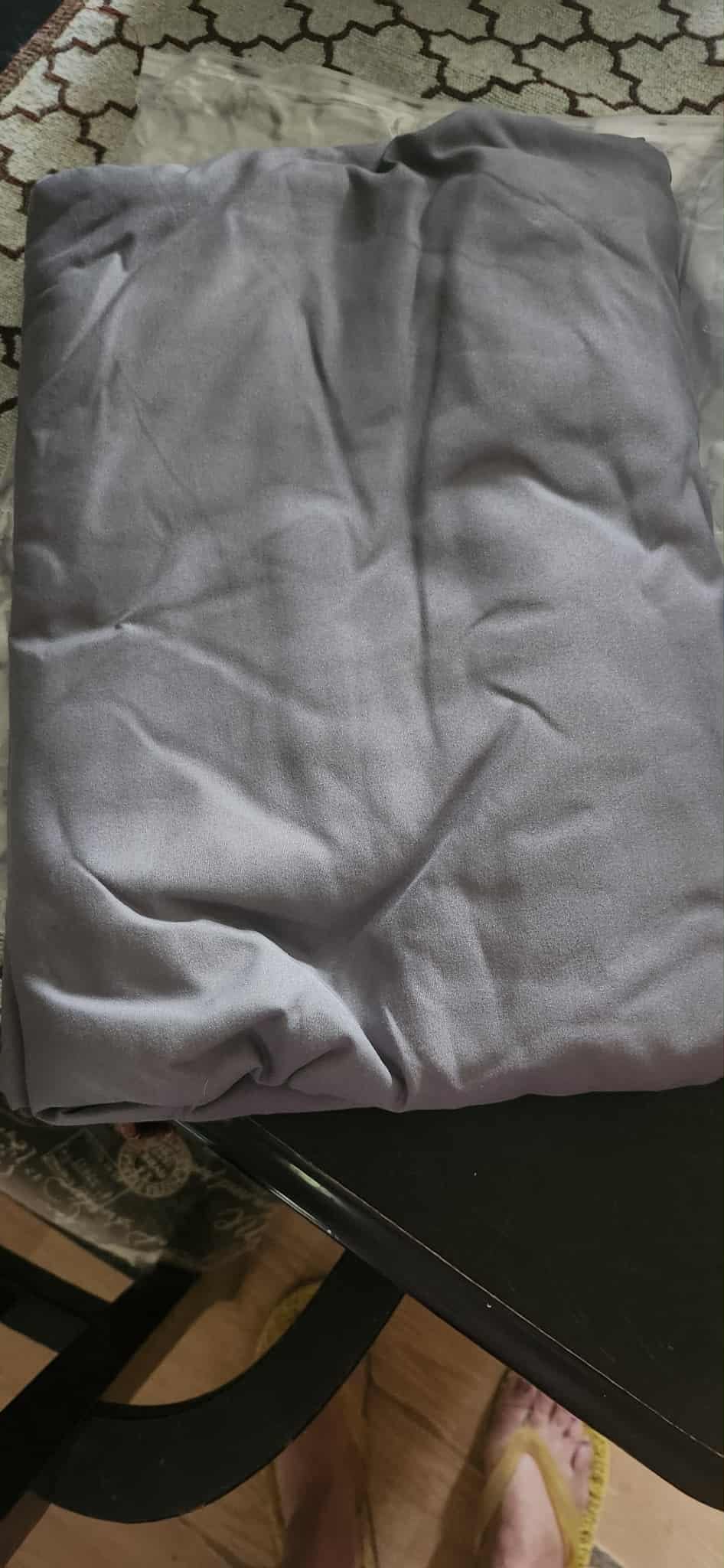 Earthing Grounded Fitted Sheet Queen Size with 10% Silverfiber & 90% Cotton - Gray - Luxury Material Grounding Bed Sheets - Improved Sleep Quality (Queen) customer photo 2