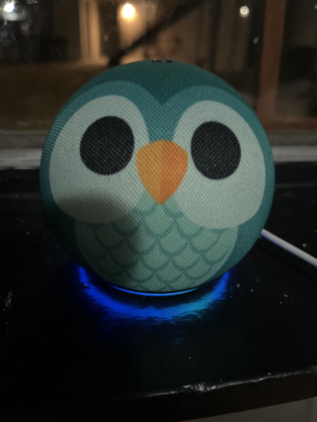 Echo Dot Kids (newest model) - Designed for kids, Designed for Alexa+, parental controls, Includes 1 Year of Amazon Kids+, Rainbow Swirl customer photo 1