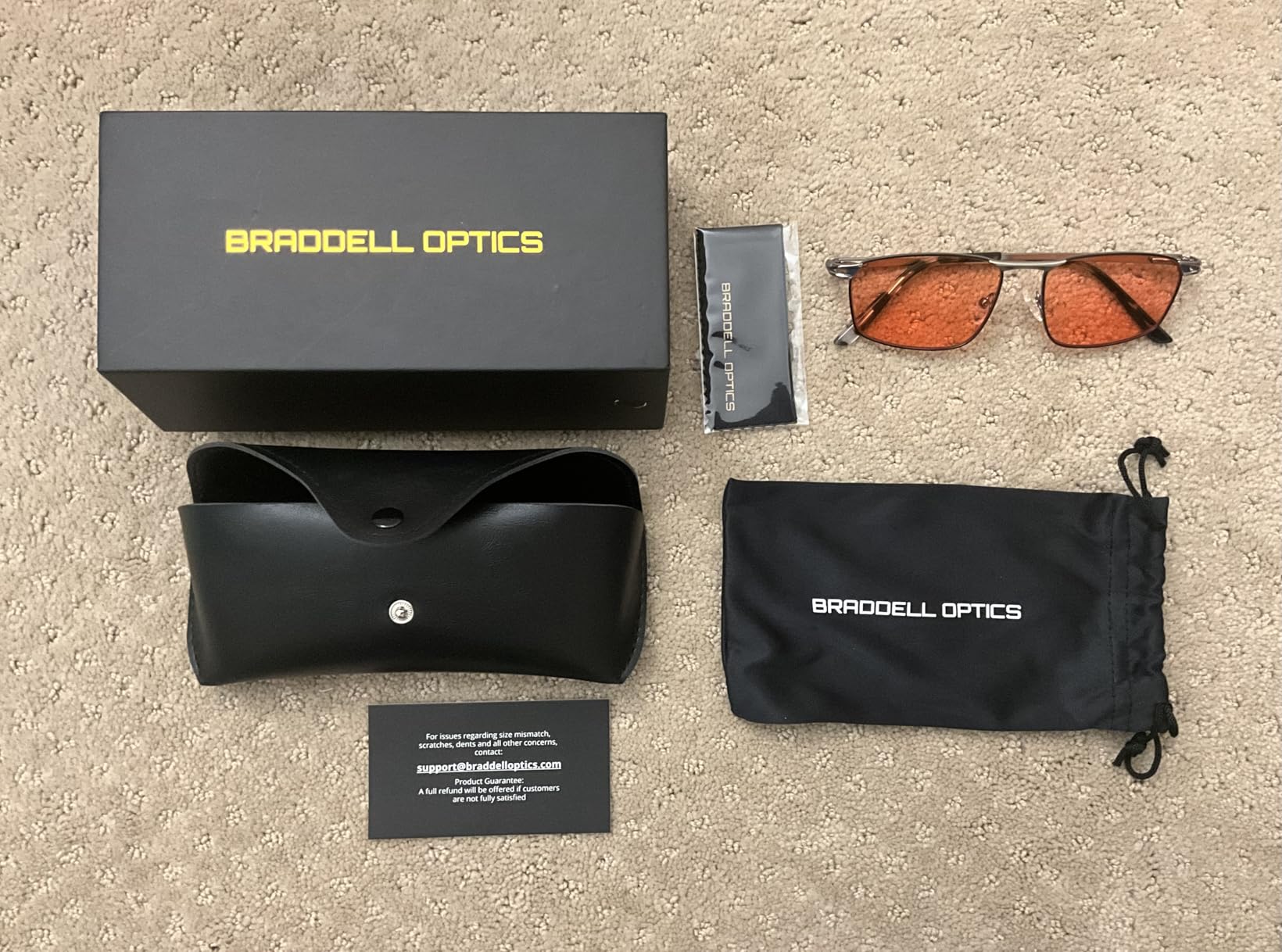 BRADDELL FL-41 Rose Tinted Office Blue Light Glasses for Migraine Light Sensitivity, Concussion and Fluorescent LED Glare (Work) customer photo 1
