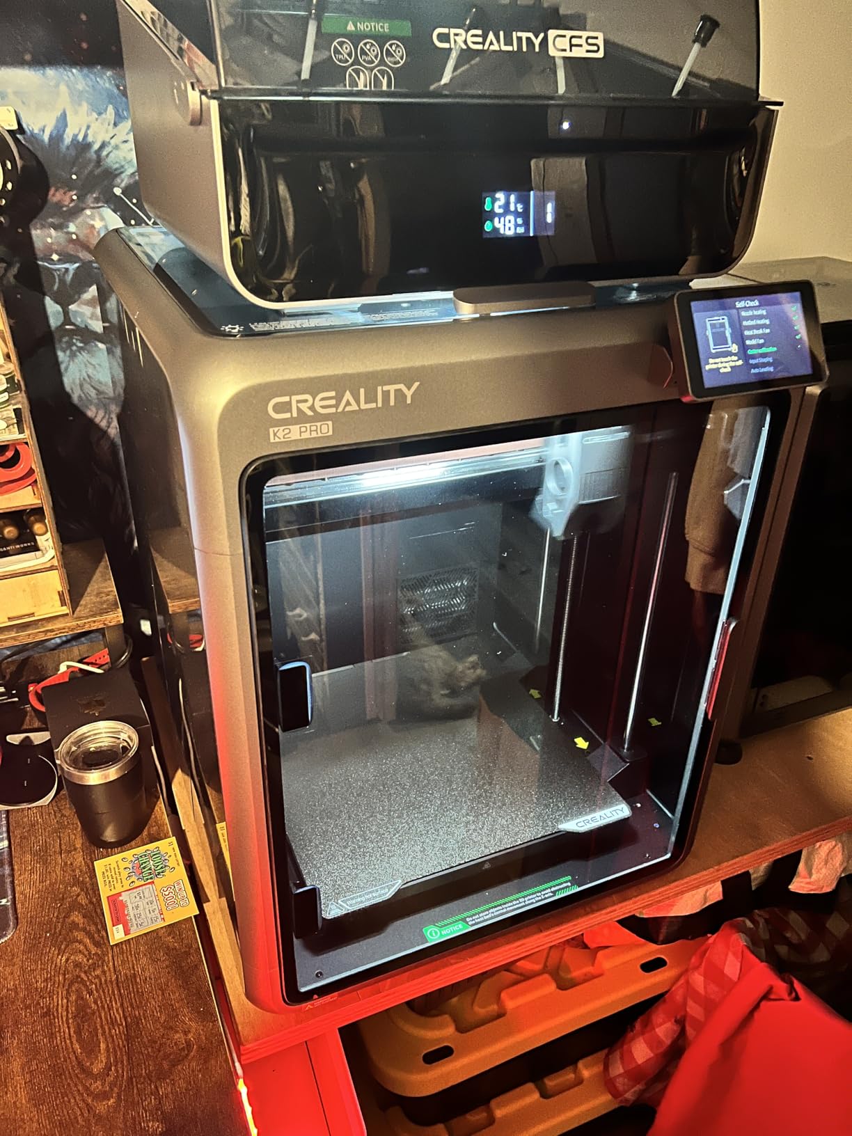 Creality K2 Pro Combo (A) 3D Printer, Multicolor Color Printing with CFS, 600mm/s High-Speed, Dual AI Camera, Active Chamber Heating, Auto Leveling, Large Build Volume 300×300×300mm customer photo 2