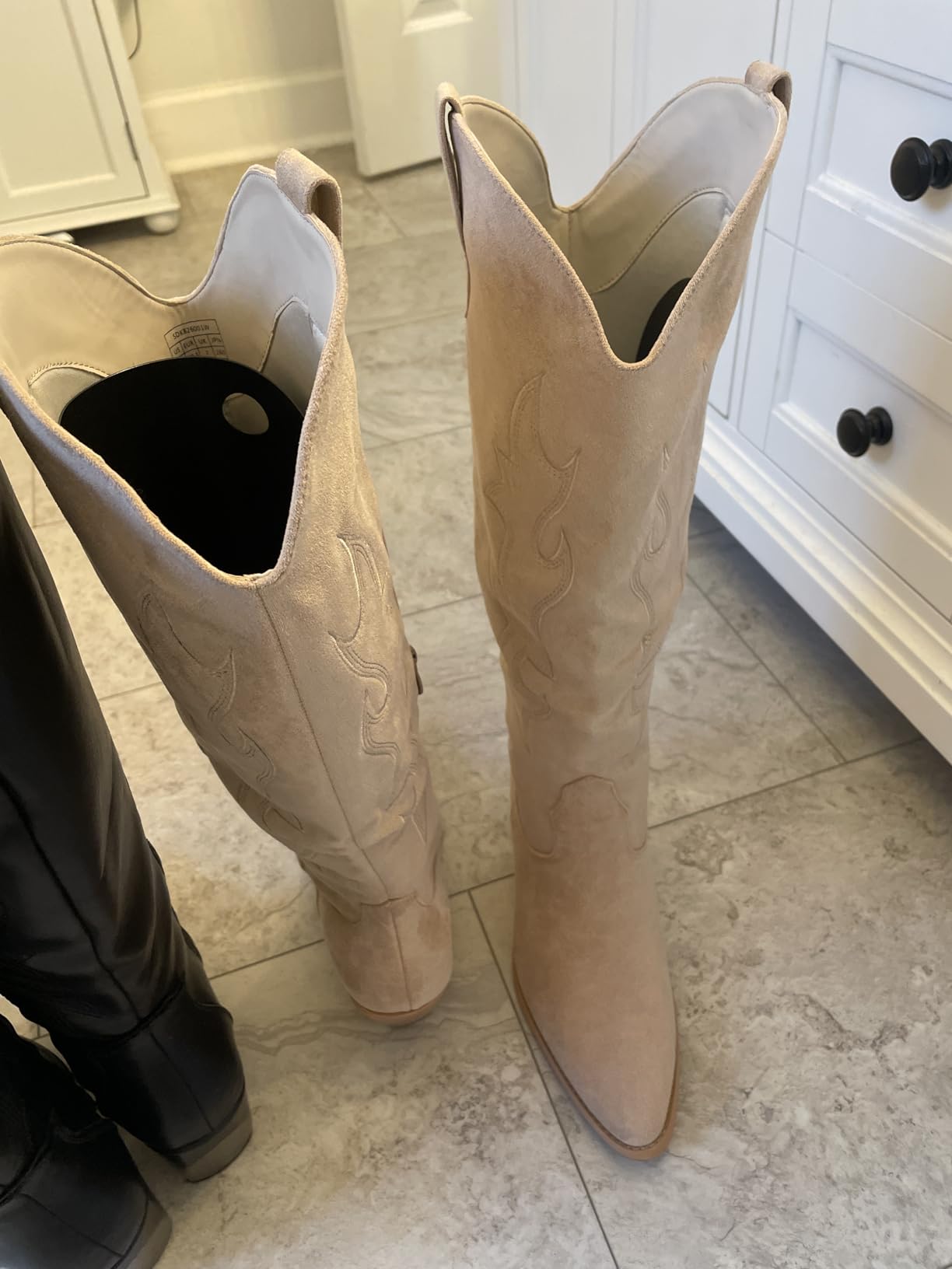 Boot Shapers, Boot Shaper Inserts for Women and Men to Keep Shape, Black Tall Boot Shapers Insert Boot Fillers customer photo 2