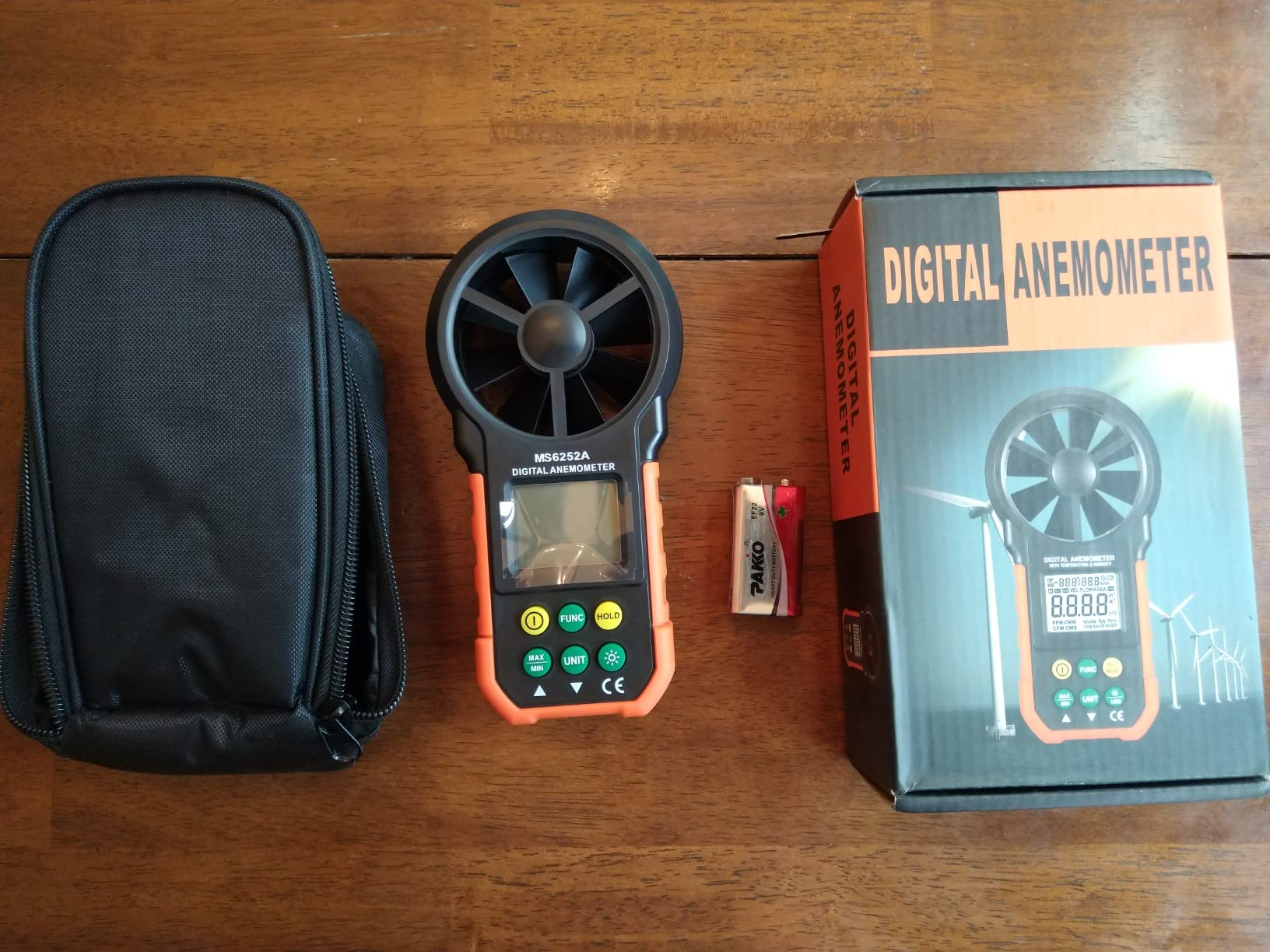 Upgraded Hotwire Anemometer Handheld Anemometer with Telescopic Probe Wind Speed Meter with Software Output for Airflow Air Velocity Temperature CFM Meter Used in HVAC (Model AMF029A) customer photo 1