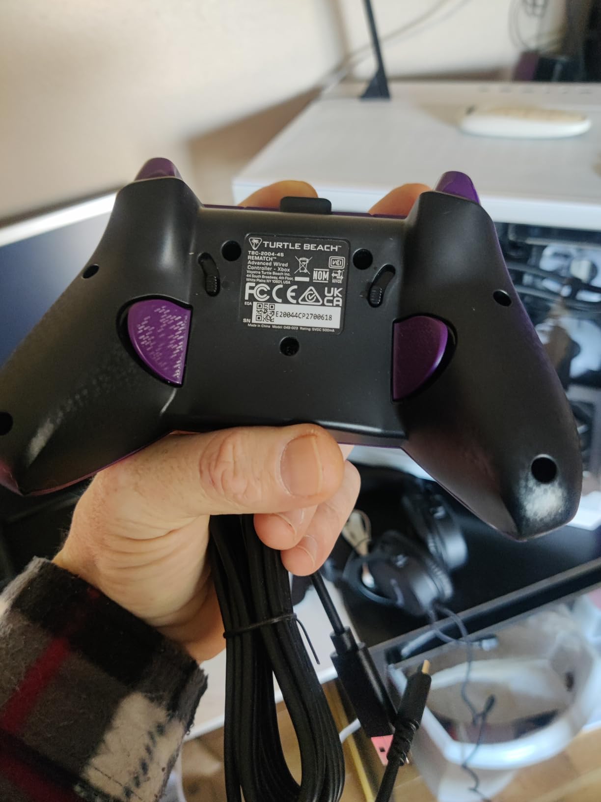 Turtle Beach Rematch Advanced Wired Gaming Controller Licensed for Xbox Series X|S, Xbox One, Windows PC - Colorful, Remappable Buttons, Hair Triggers, Audio Controls, Impulse Triggers - Purple Fade customer photo 2