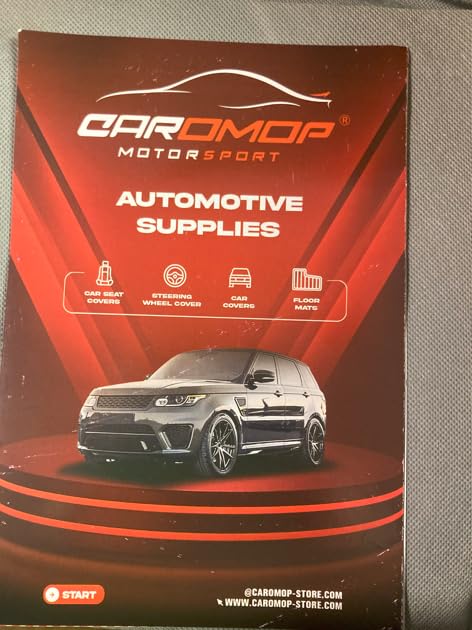 Caromop 10-Layer Waterproof Car Cover All Weather Protection (Snow, Rain, Sun) with Secure Fit Straps and Easy On/Off Zipper-Size A4 (See Size-Chart) customer photo 2