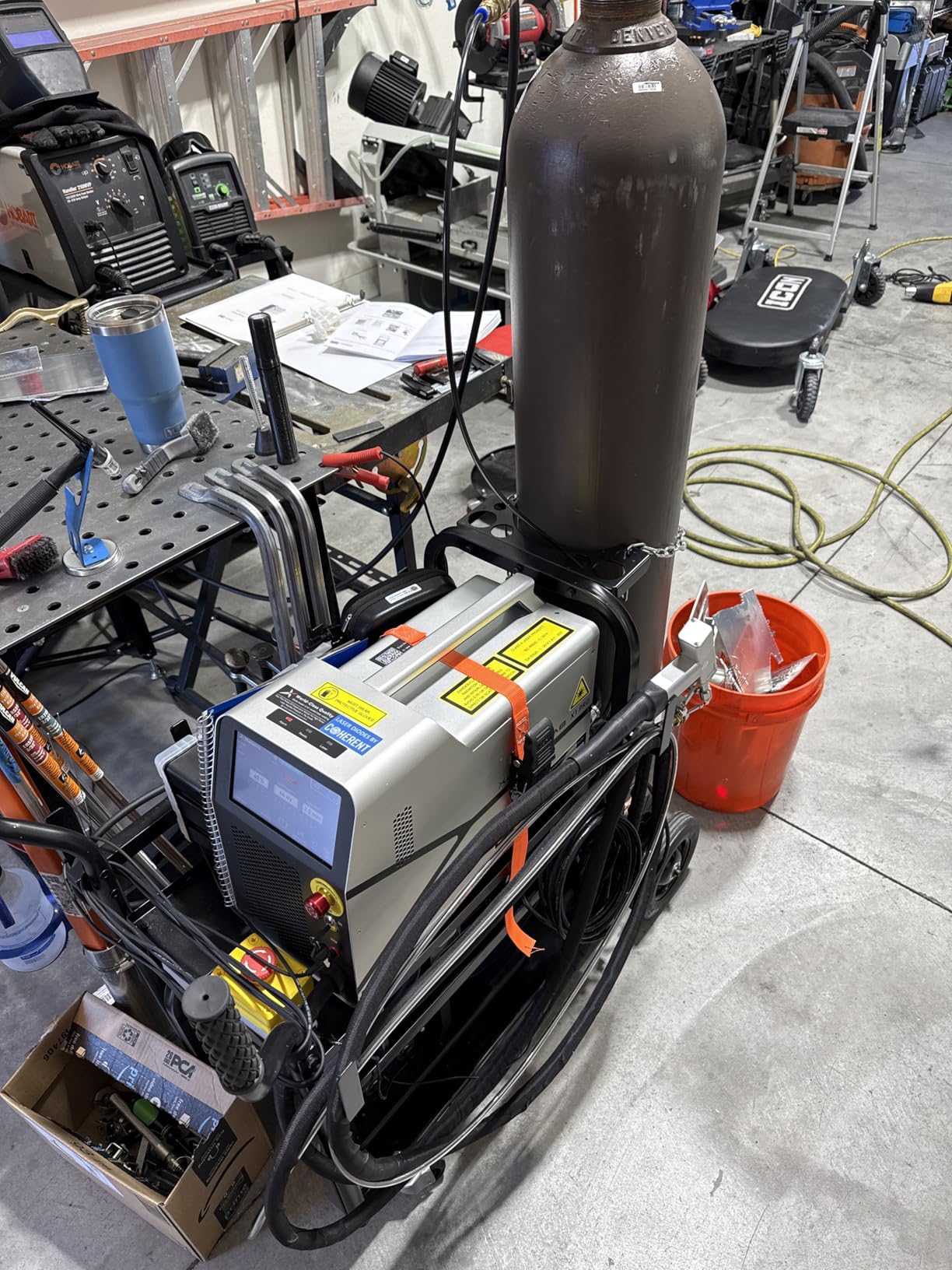 X1pro 700W Laser Welding Machine - 6-in-1 Handheld Fiber Laser Welder for Welding, Cutting, Cleaning, Rust Removal, Underwater Welding & CNC Retrofit - Equipped with Auto Wire Feeder customer photo 1