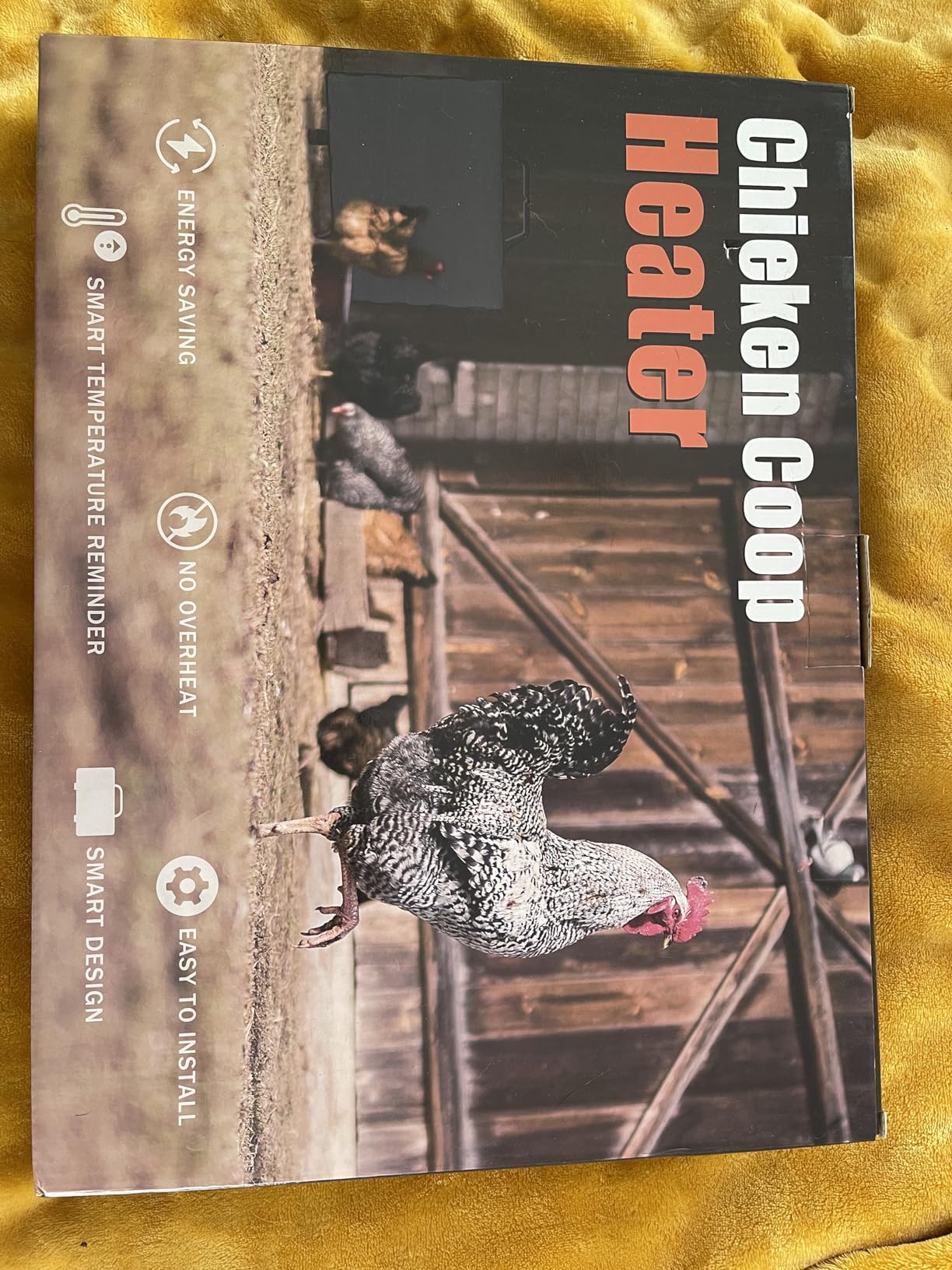 Chicken Coop Heater for Winter, Safe 140W Radiant Heat Panel with ETL Certification, Quiet & Light-Free Design, Ideal for Chicken Coops, Small Pets, and Under Desk Use customer photo 2