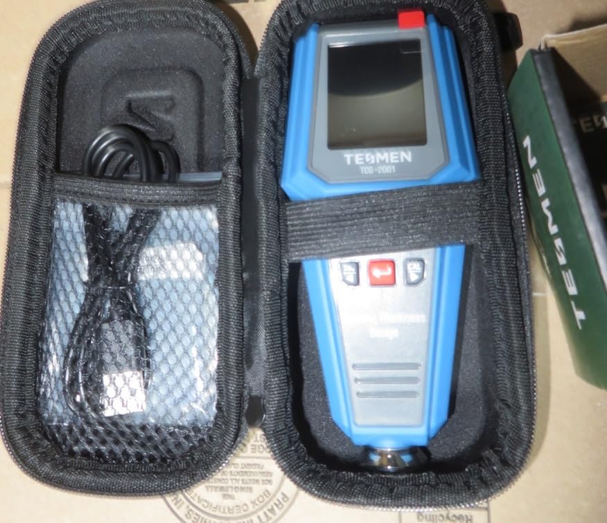 TESMEN TCG-2001 Paint Thickness Gauge for Cars, Digital Paint Meter with Data Bar Graph, 4-Way Backlit Color Screen, Car Paint Mil Thickness Tester with Limit Alarm customer photo 1