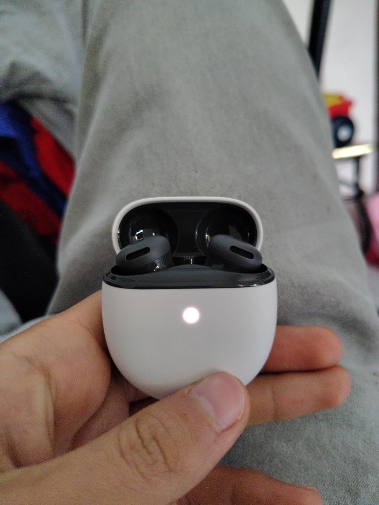 Google Pixel Buds 2a - Wireless Bluetooth Earbuds with Active Noise Cancellation and Transparency Mode - Lightweight, Comfortable Fit - 20-Hour Battery - Water Resistant - Built for Gemini - Hazel customer photo 1