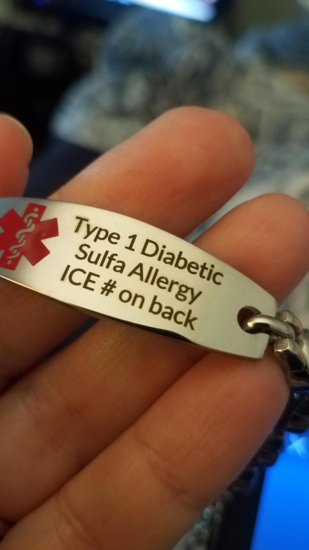 Medical Alert Bracelets, Personalized Customizable ID Bracelets for Women & Men customer photo 2