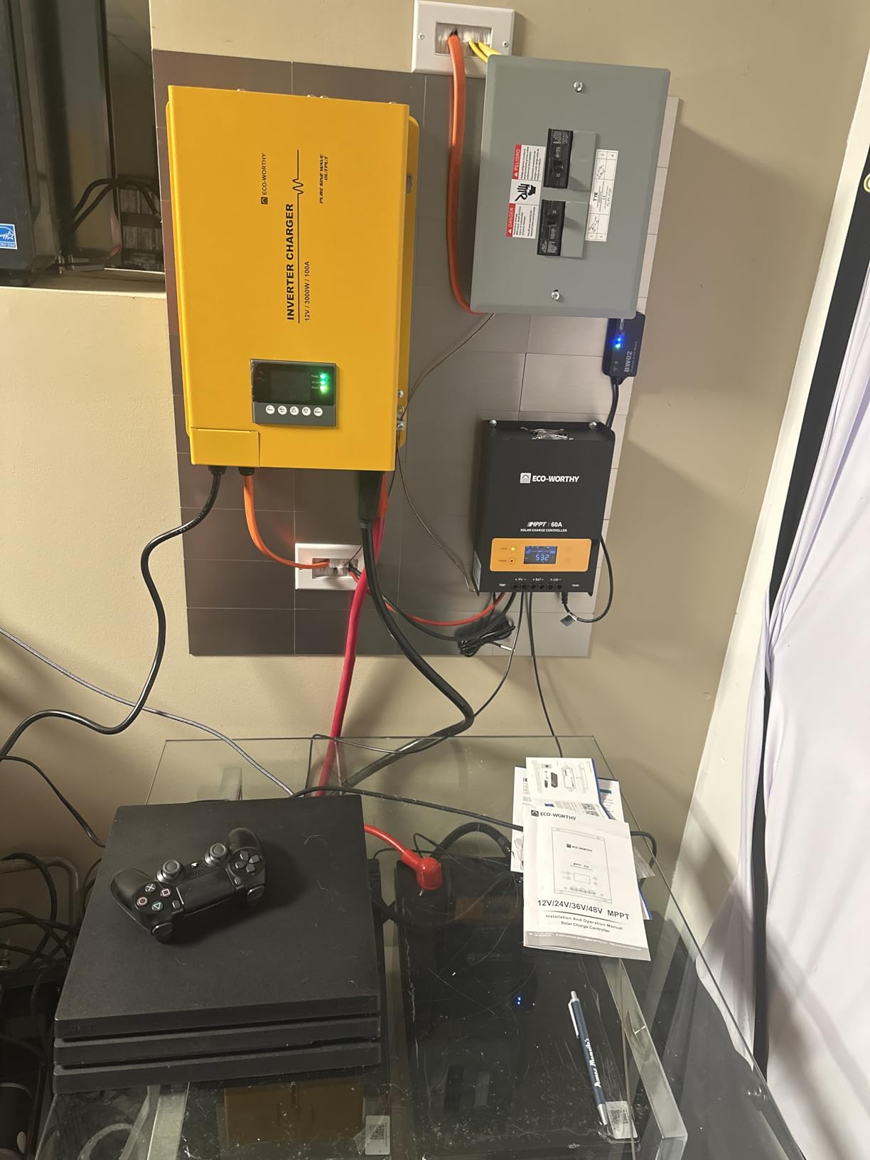 ECO-WORTHY 7.168KWH 800W Solar Panel Kit for RV Off Grid Complete System: 4PCS 200W Solar Panels, 3000W UPS Inverter Charger, 2PC 12.8V 280AH Lithium Batteries, 60A MPPT Controller customer photo 1