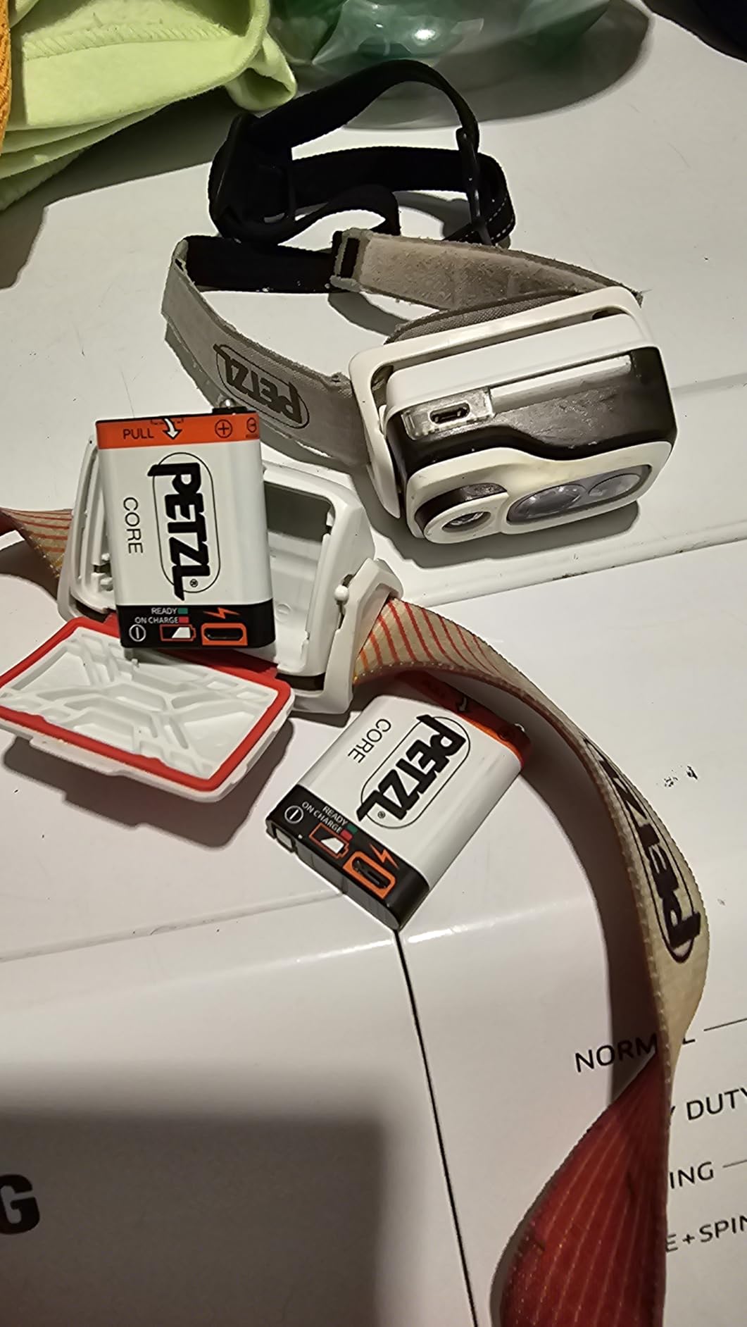 PETZL ACTIK CORE Headlamp - Powerful, Rechargeable 650 Lumen Light with Red Lighting for Hiking, Climbing, and Camping - Red customer photo 2