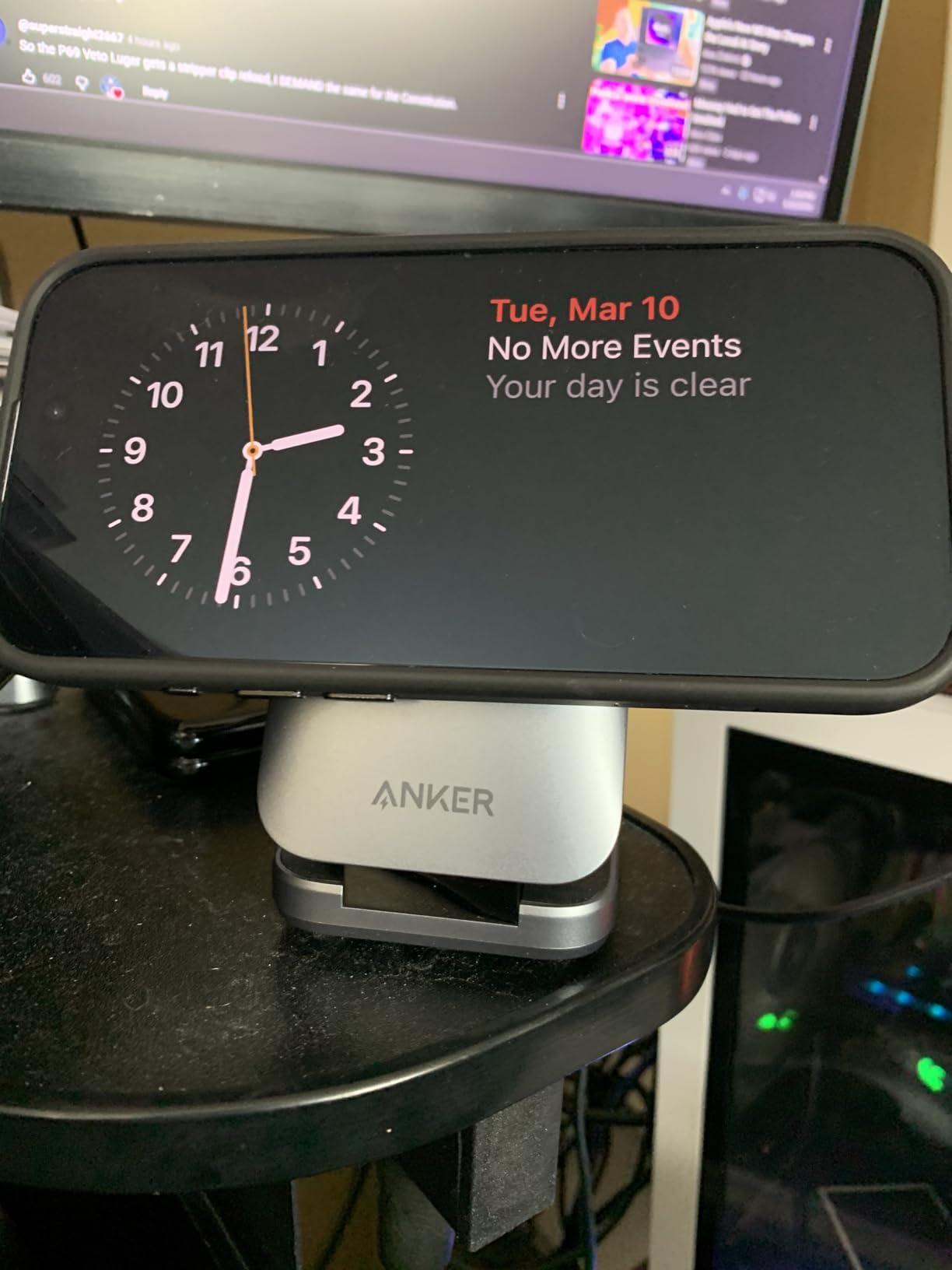 Prime 3-in-1 Wireless Charging Station, MagSafe Charger Stand Compatible, Qi2.2 25W Certified Palm-Sized Foldable Charger for iPhone 17/16, Apple Watch, AirPods (Non-Battery, Adapter Included) customer photo 1