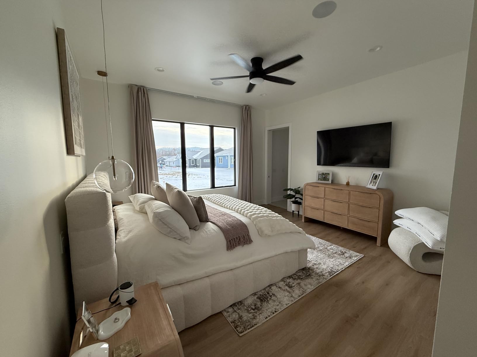 Osprey.Life Motorized Curtain Track, 5ft3 / 1.6m, No-Cut Electric Rail, ~33dB Quiet Motor, Remote & App Control, Alexa & Google Compatible, Wall or Ceiling Mount (Single-side Opening) customer photo 1
