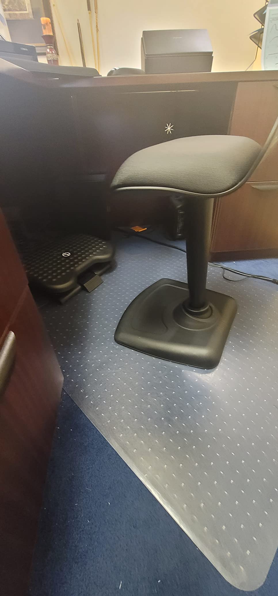 CoreChair - Ergonomic Armless Office Chair for Active Sitting, Core Support & Posture - Adjustable Seat Height & Depth - Compact Task Chair for Home Office Desk - 250 lb Capacity (Black) customer photo 2