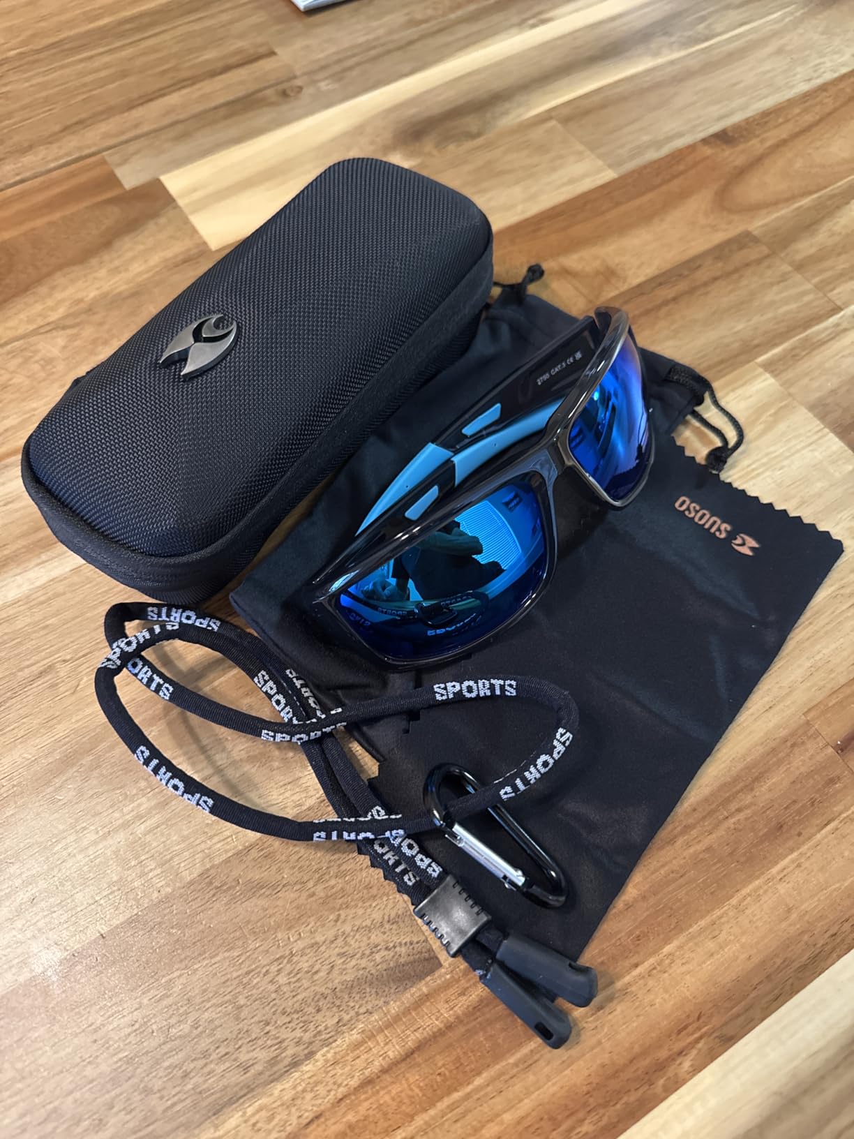 Sports Polarized Sunglasses for Men: Women UV400 Protection Wrap Around Sun Glasses for Golf Fishing Running Driving customer photo 2